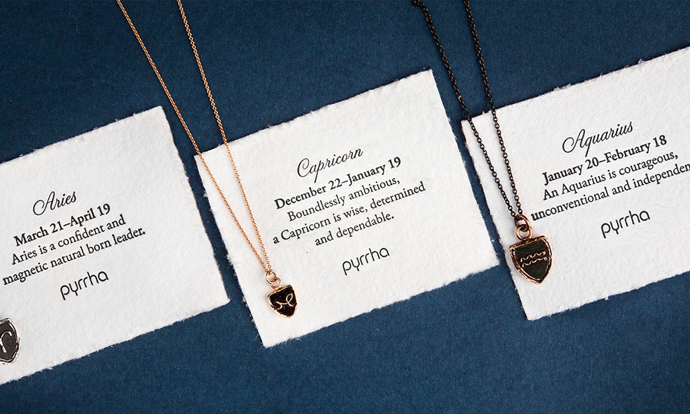 Guided by the stars: Zodiac necklaces