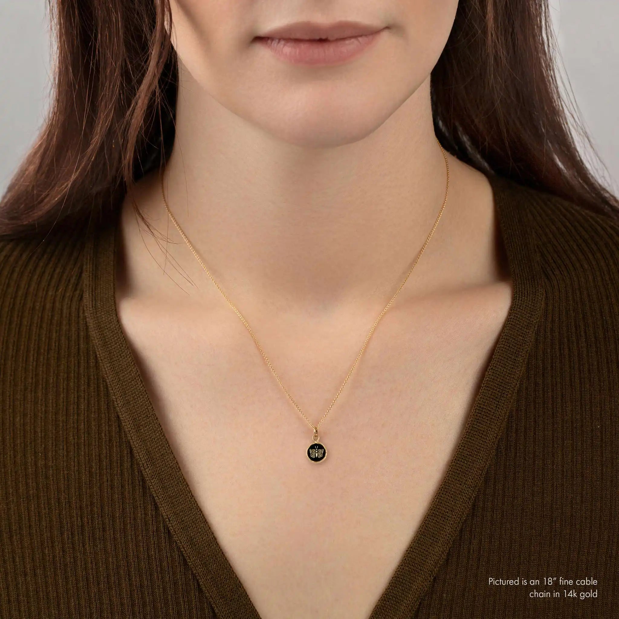 Butterfly 14K Gold Talisman