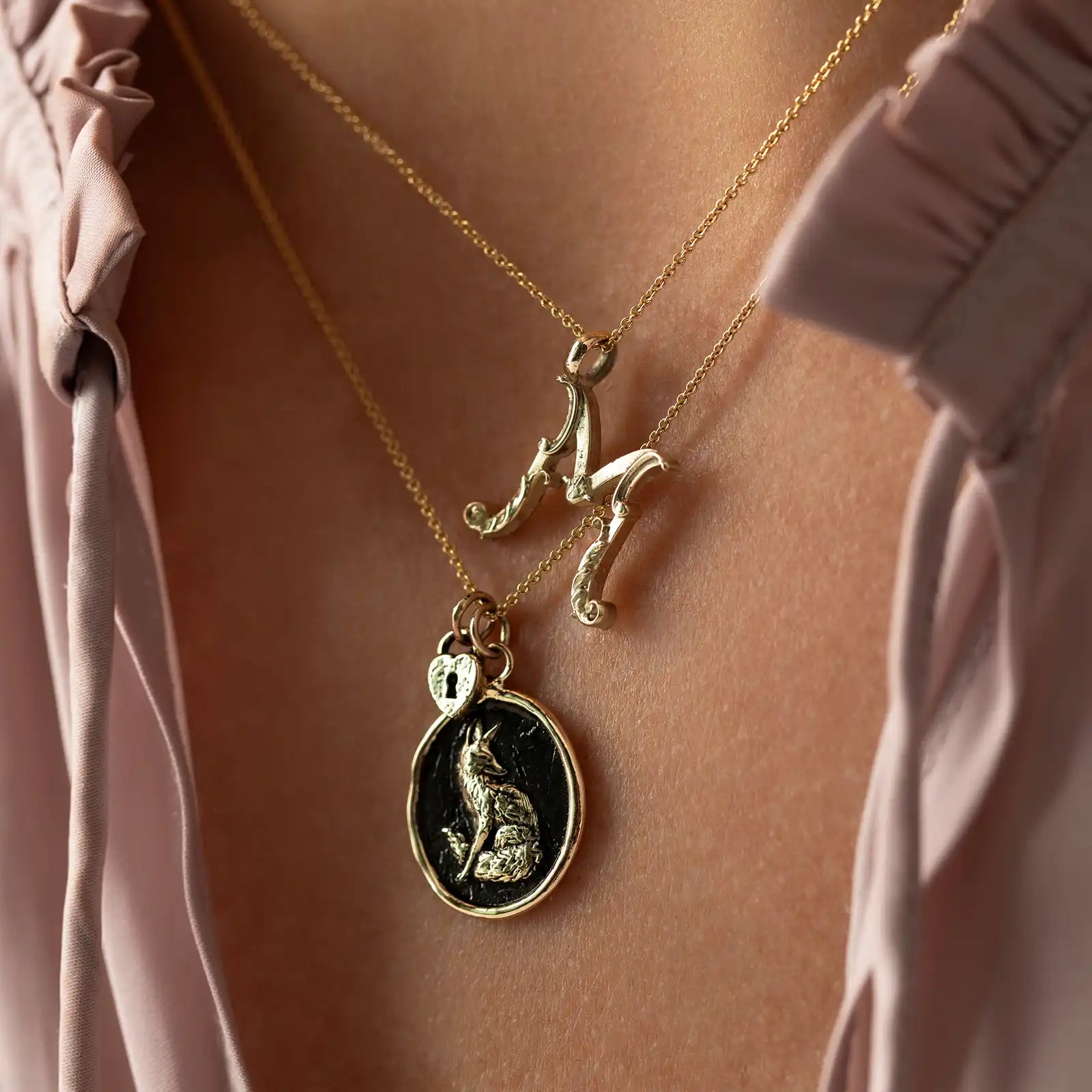 Heart Lock 14K Gold Symbol Charm