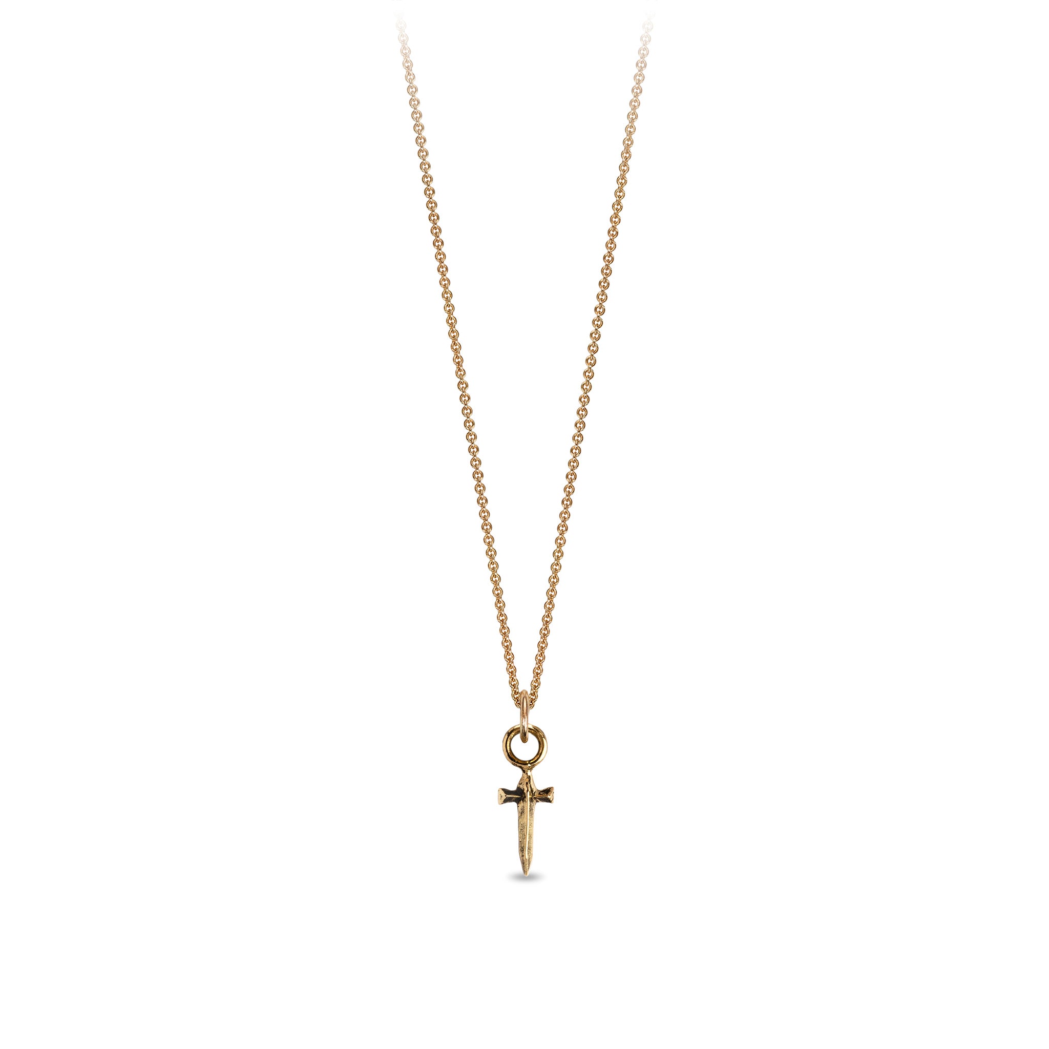 Dagger 14K Gold Symbol Charm