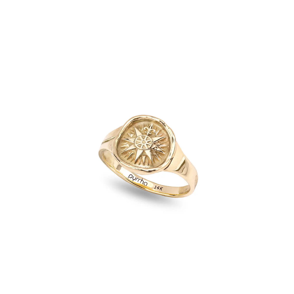 Direction 14K Gold Cigar Band Ring - Unveiled