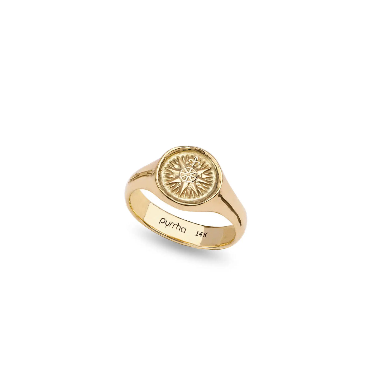 Direction 14K Gold Signet Ring - Unveiled