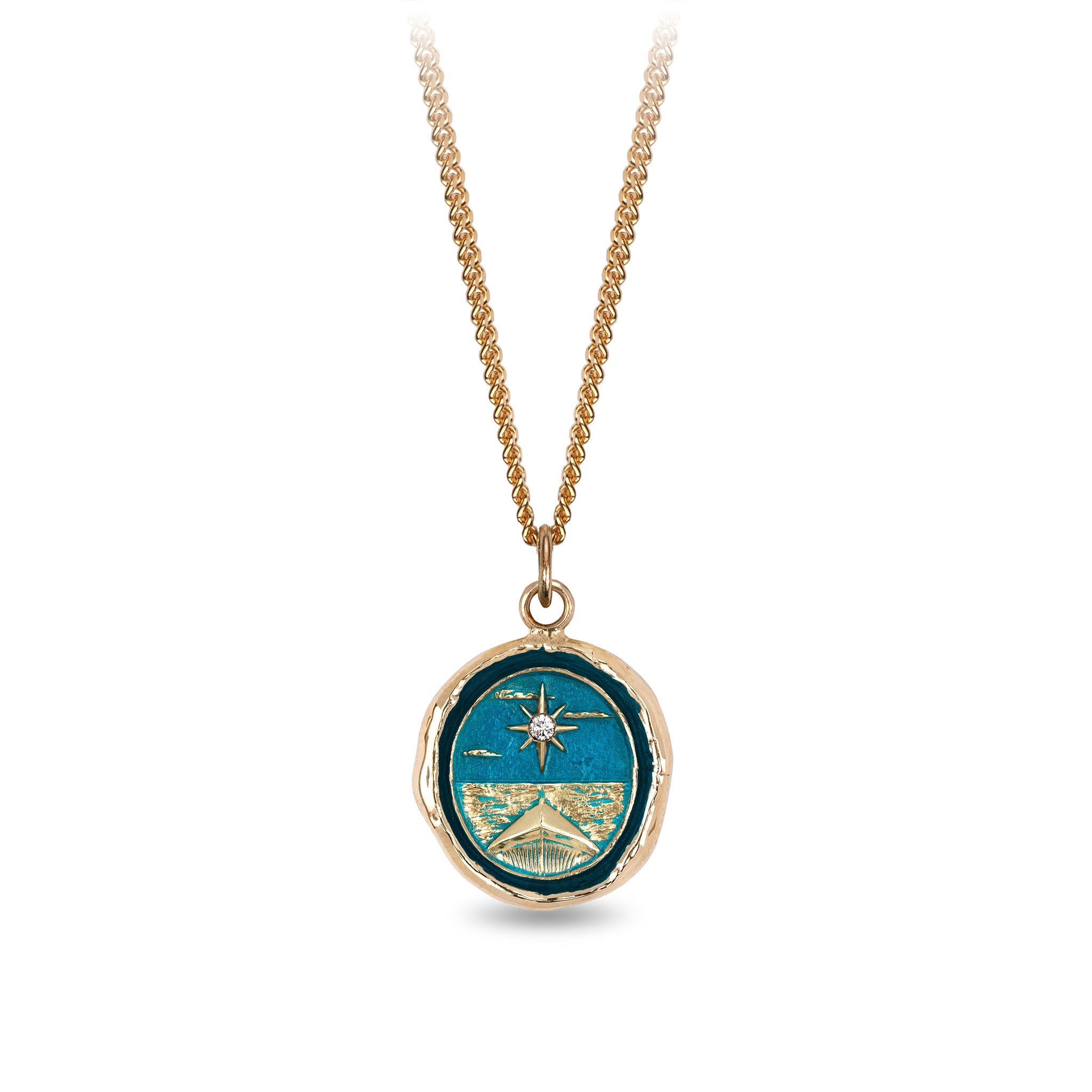 North Star 14K Gold Diamond Set Signature Talisman - True Colors