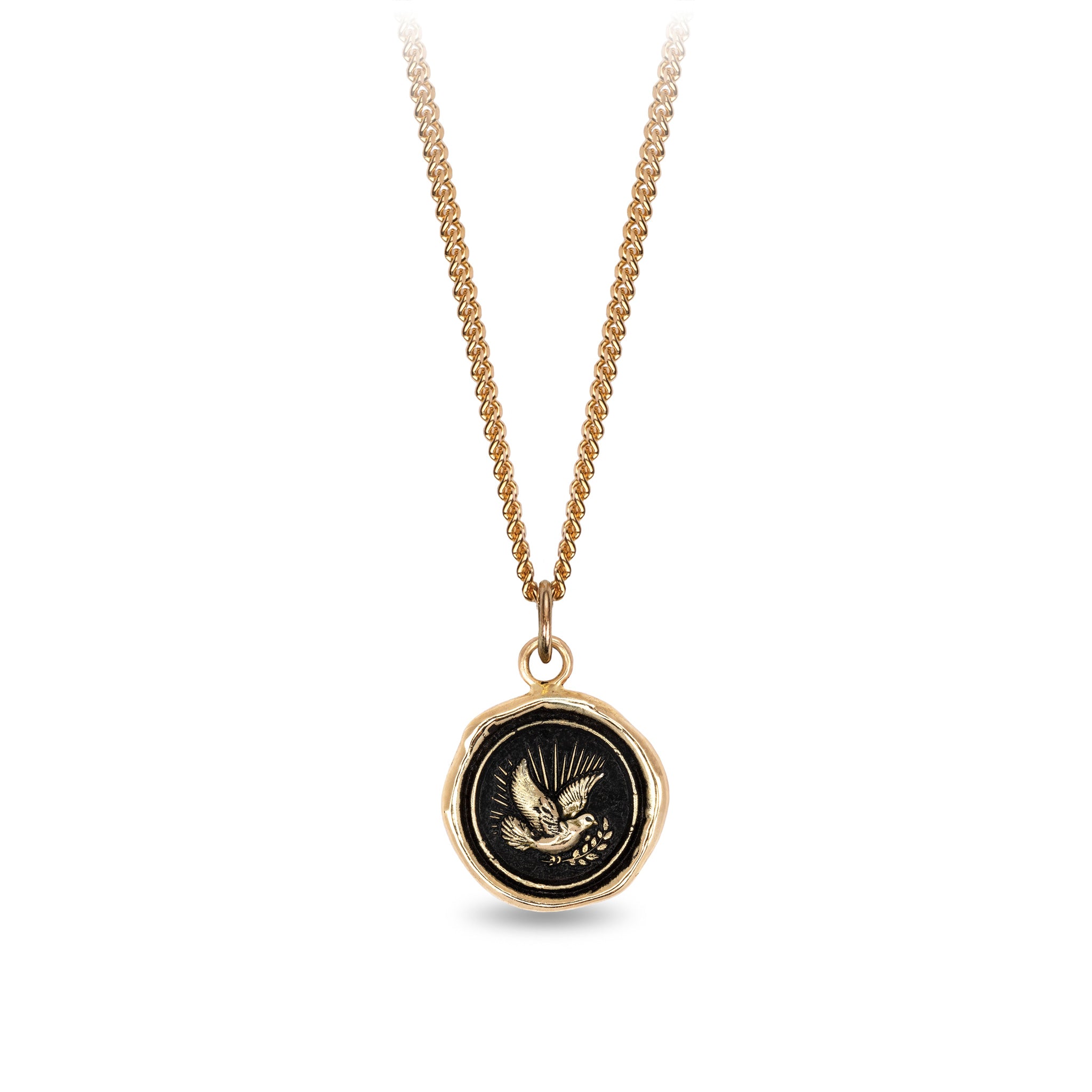 Peace Dove 14K Gold Signature Talisman