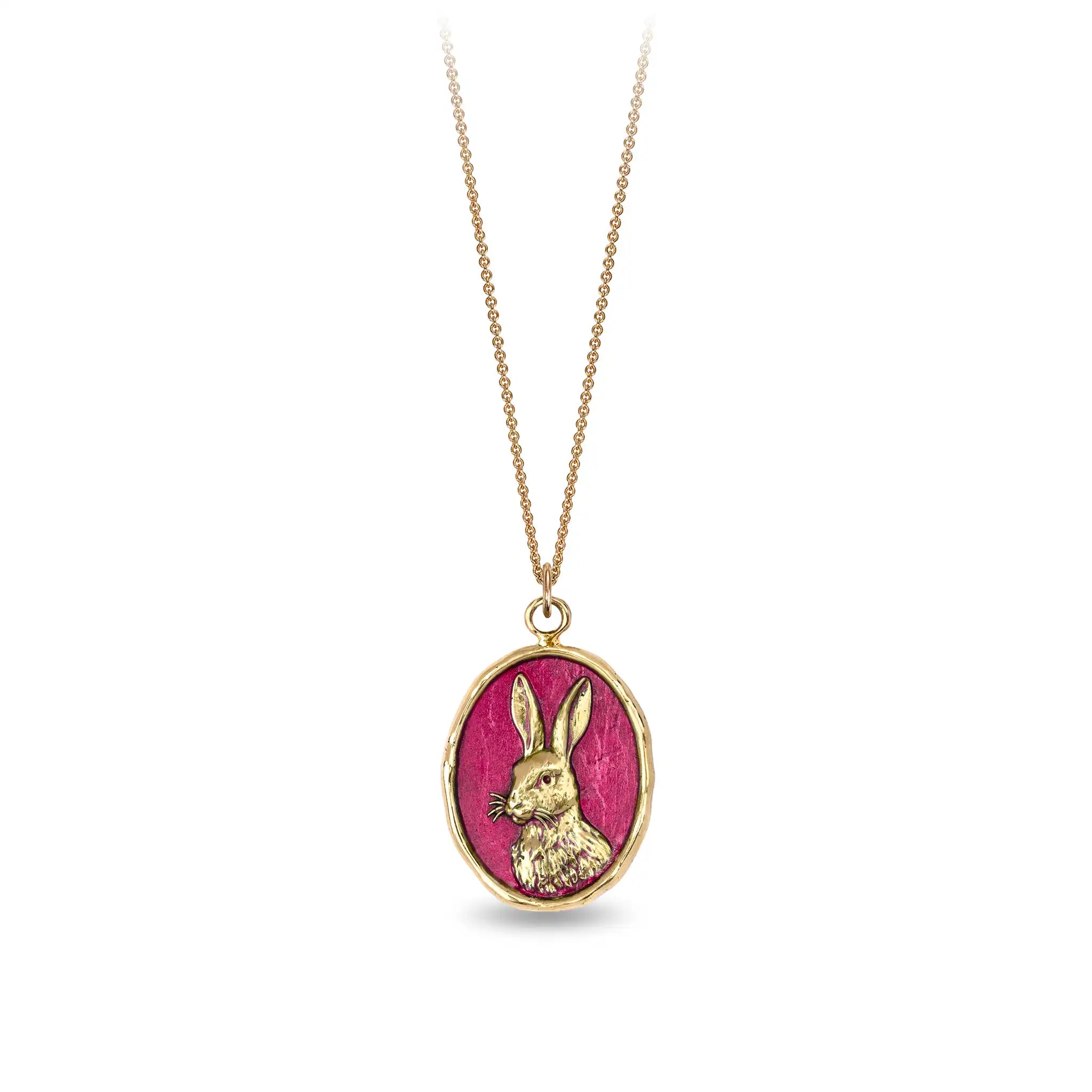 Hare 14K Gold Talisman - True Colors