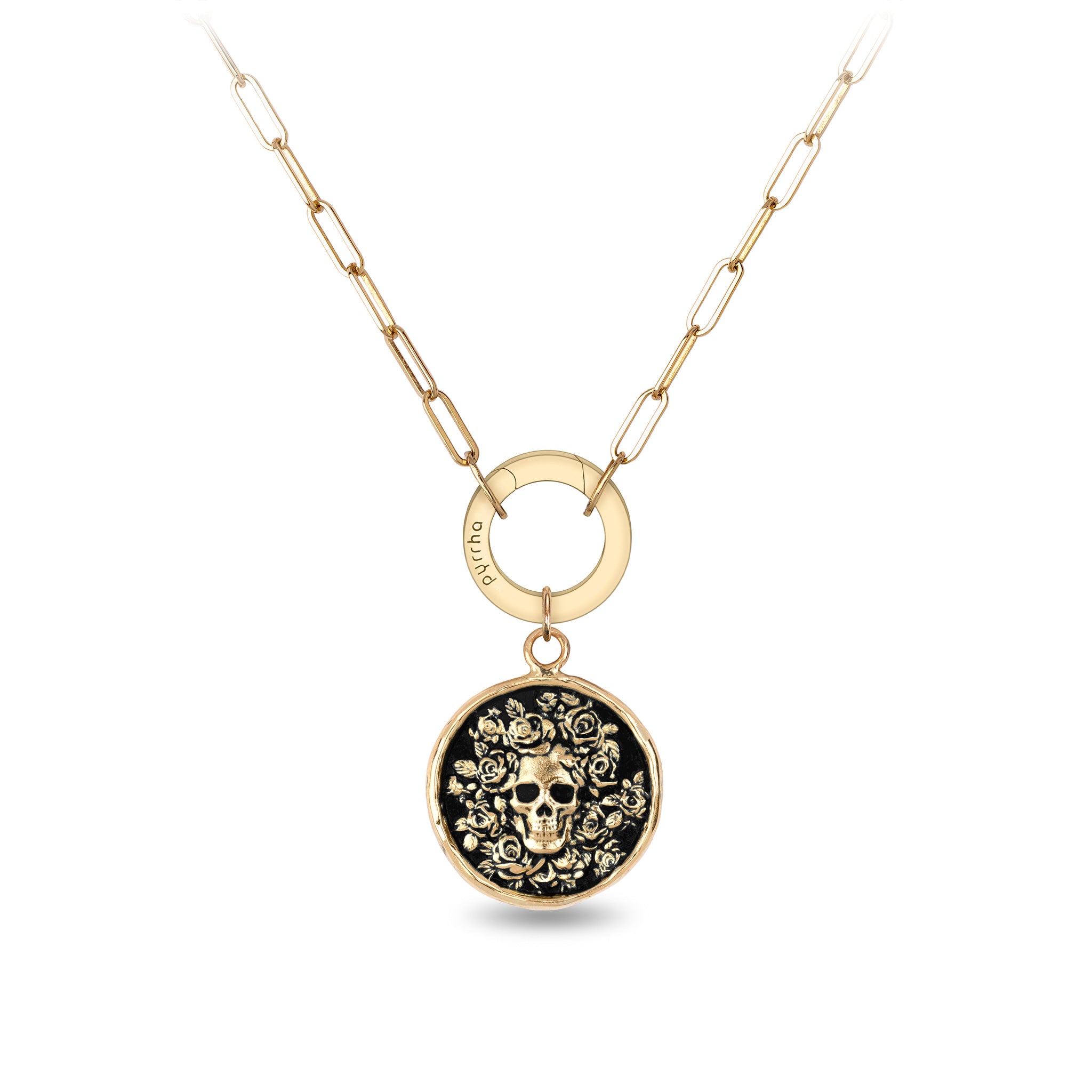 Live Every Moment 14K Gold Long Link Paperclip Chain Necklace