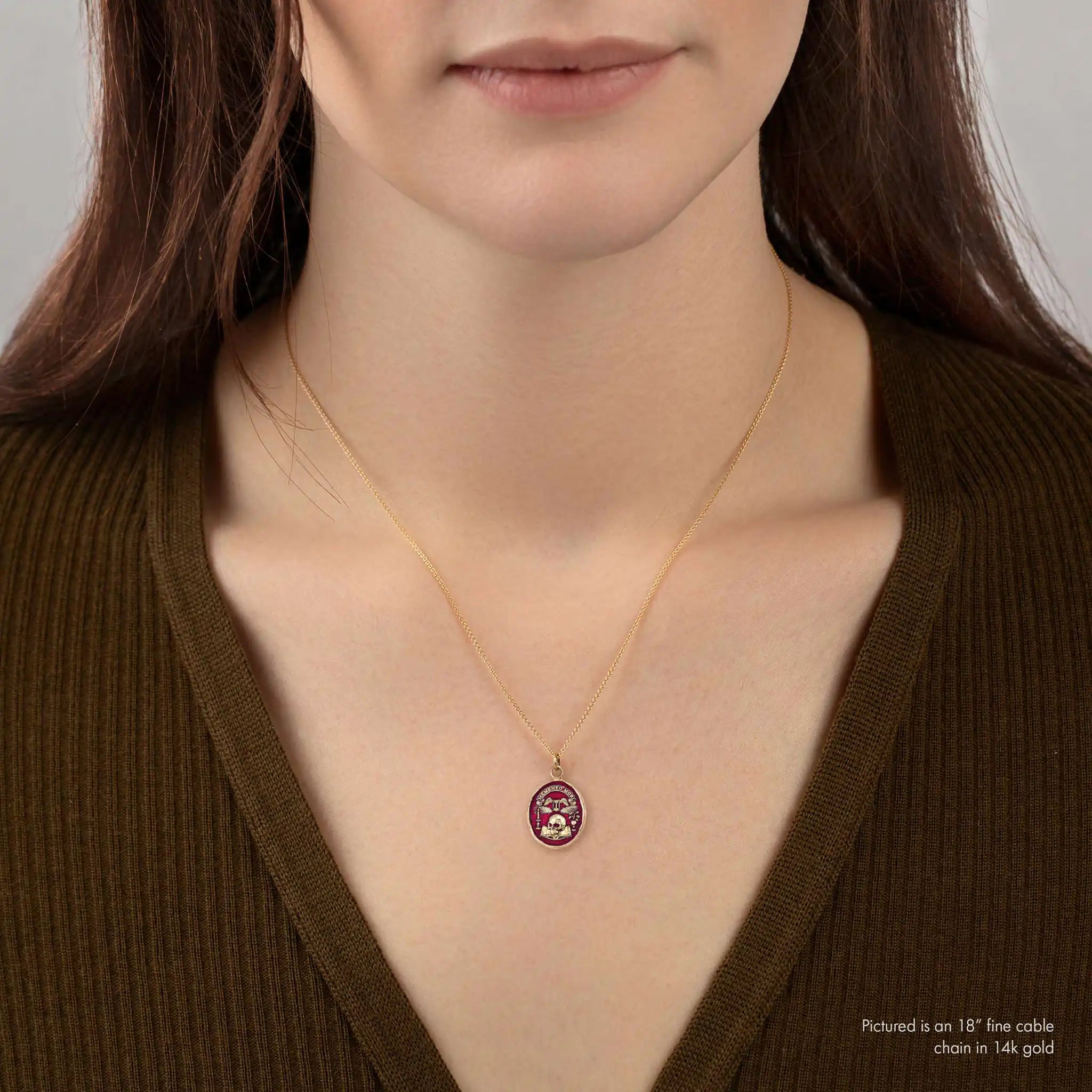 Memento Mori 14K Gold Talisman - True Colors