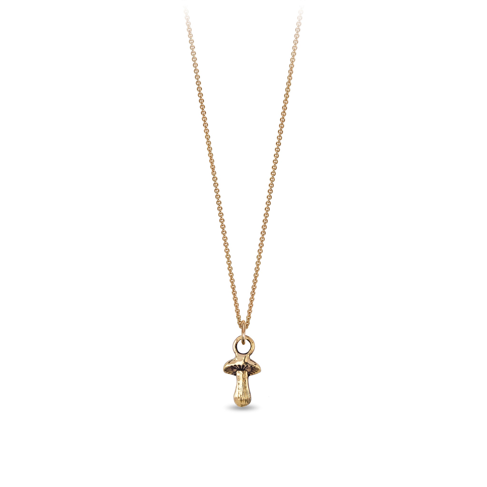 Mushroom 14K Gold Symbol Charm