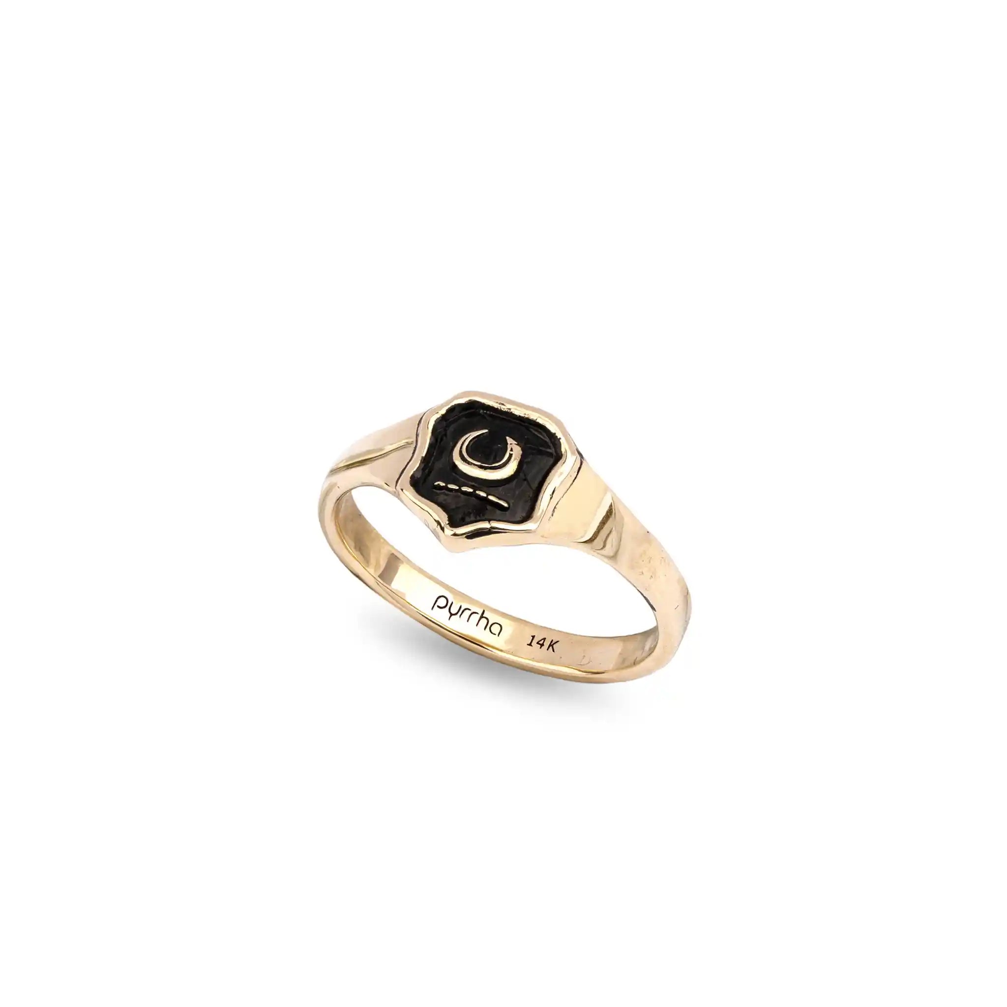 New Beginnings 14K Gold Cigar Band Ring