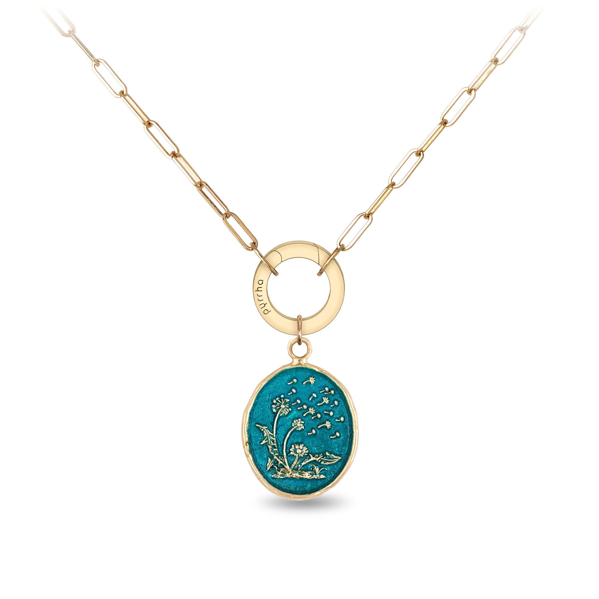 Seeds of Success 14K Gold Long Link Paperclip Chain Necklace - True Colors