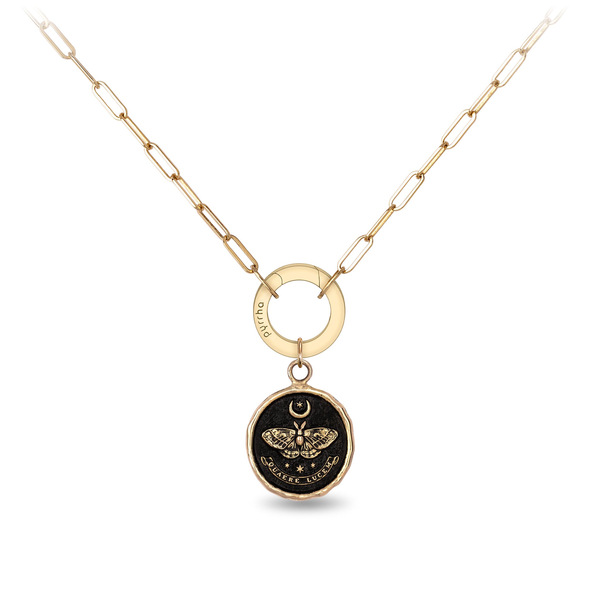 Seek the Light 14K Gold Long Link Paperclip Chain Necklace