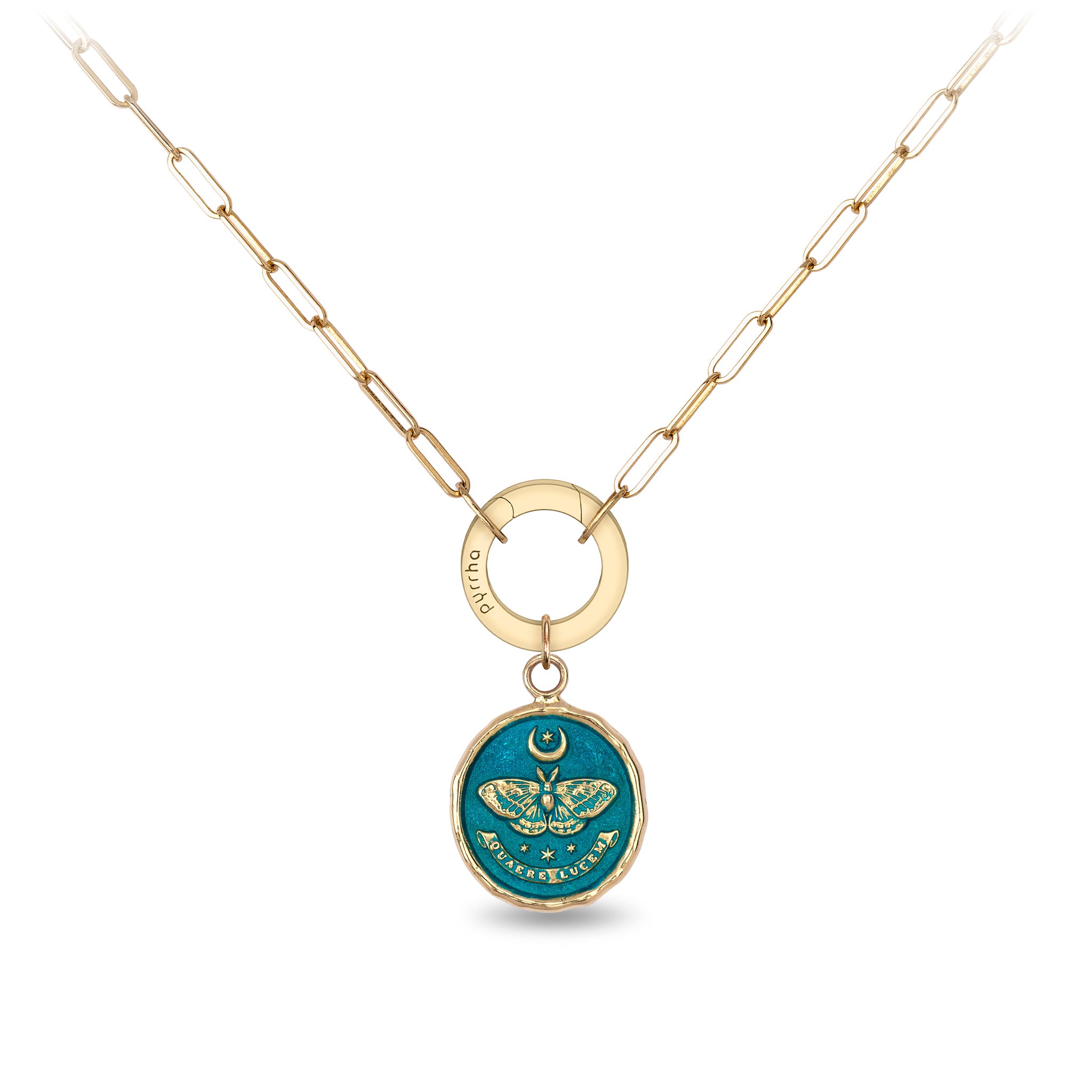 Seek the Light 14K Gold Long Link Paperclip Chain Necklace - True Colors