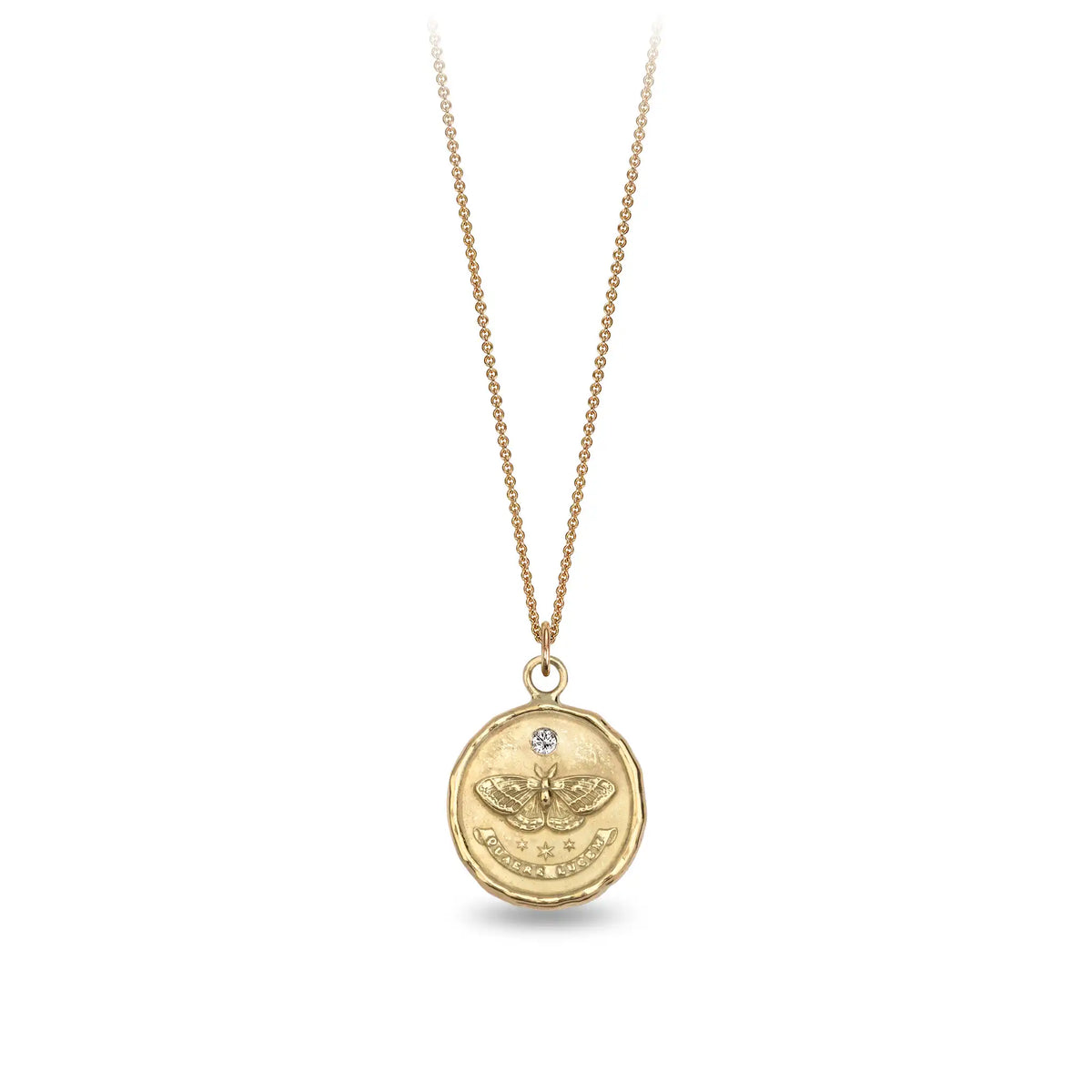 Seek the Light 14K Gold Diamond Set Talisman - Unveiled