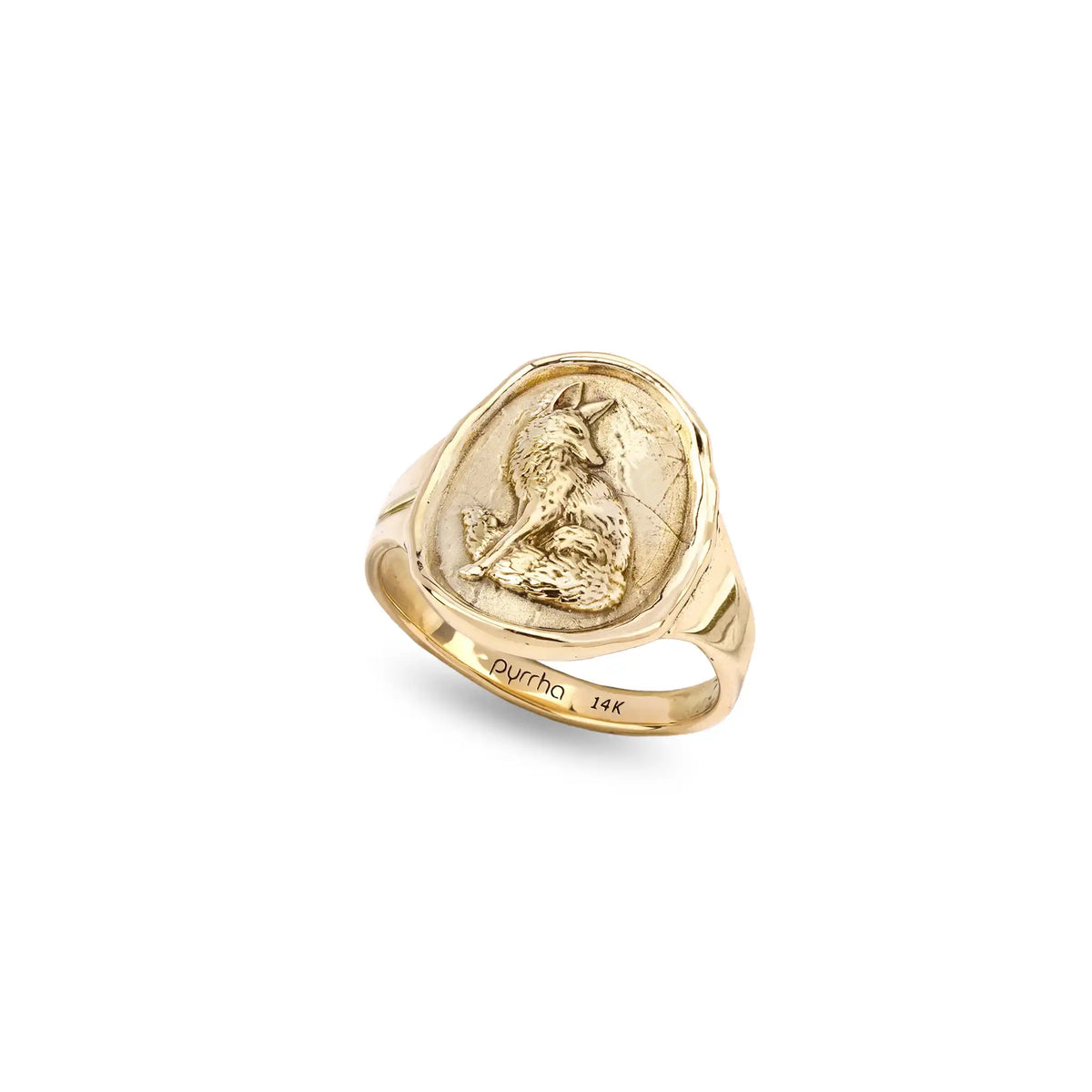 Trust in Yourself 14K Gold Cigar Band Ring - Unveiled