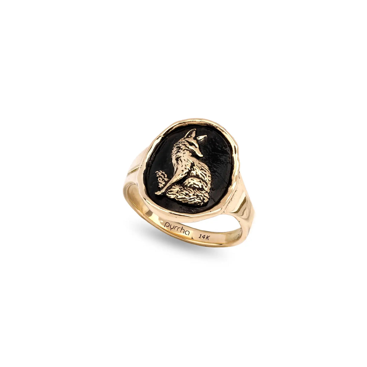 Trust in Yourself 14K Gold Cigar Band Ring