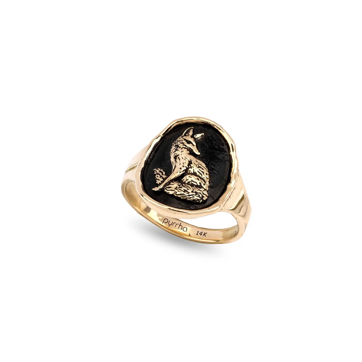 Trust in Yourself 14K Gold Cigar Band Ring