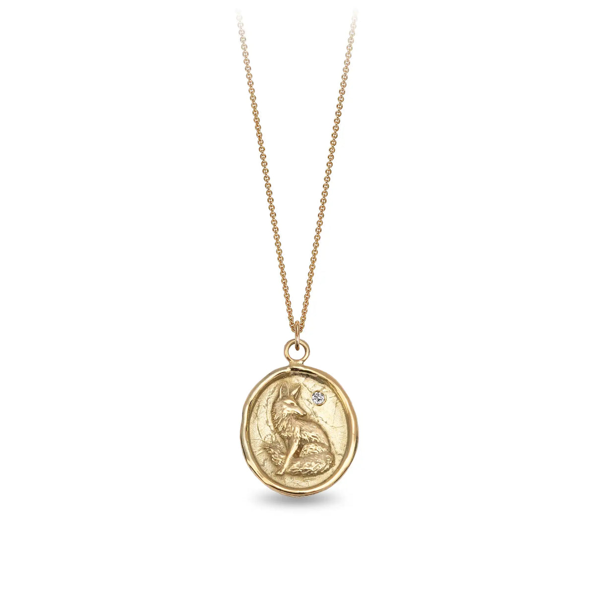 Trust in Yourself 14K Gold Diamond Set Talisman - Unveiled