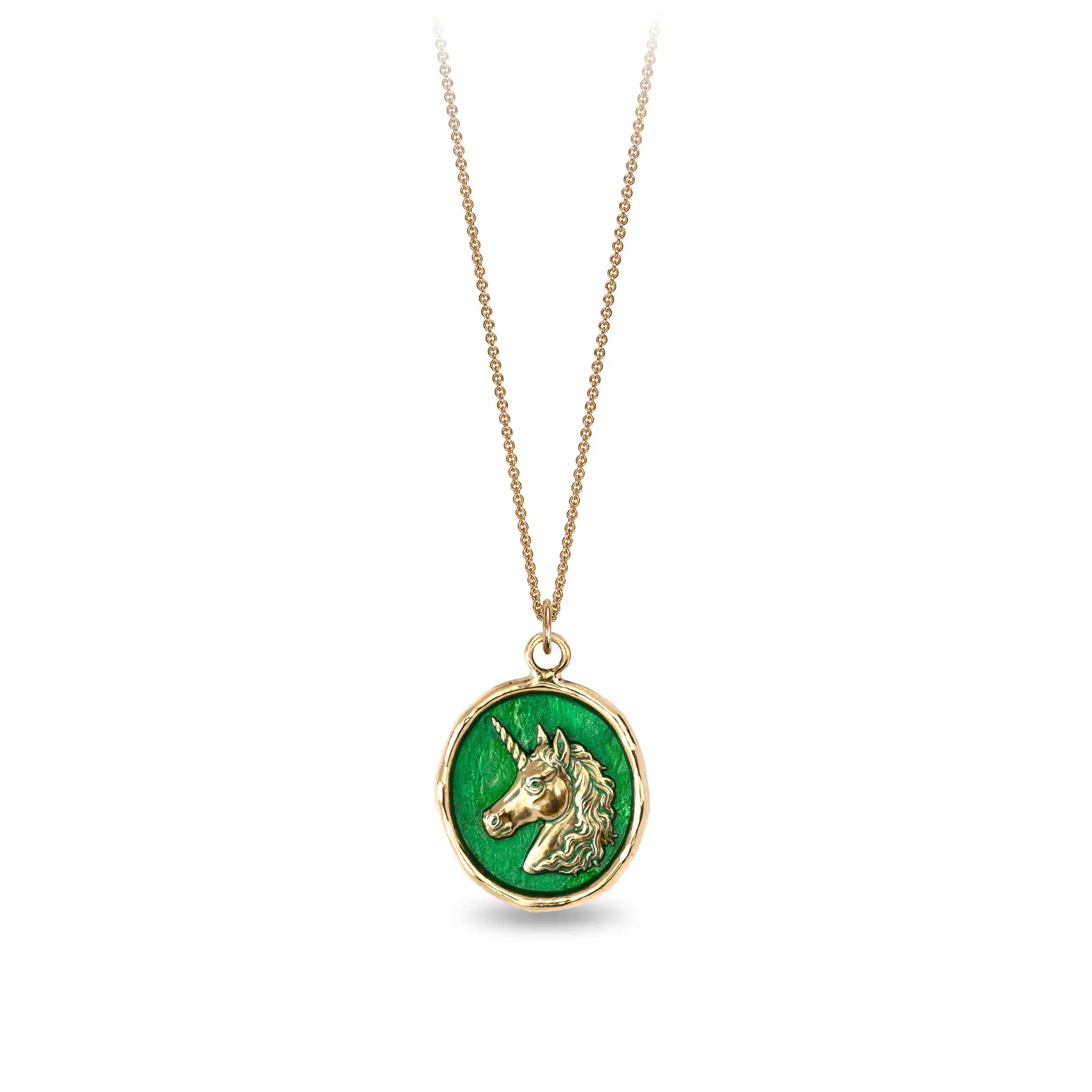 Unicorn 14K Gold Talisman - True Colors