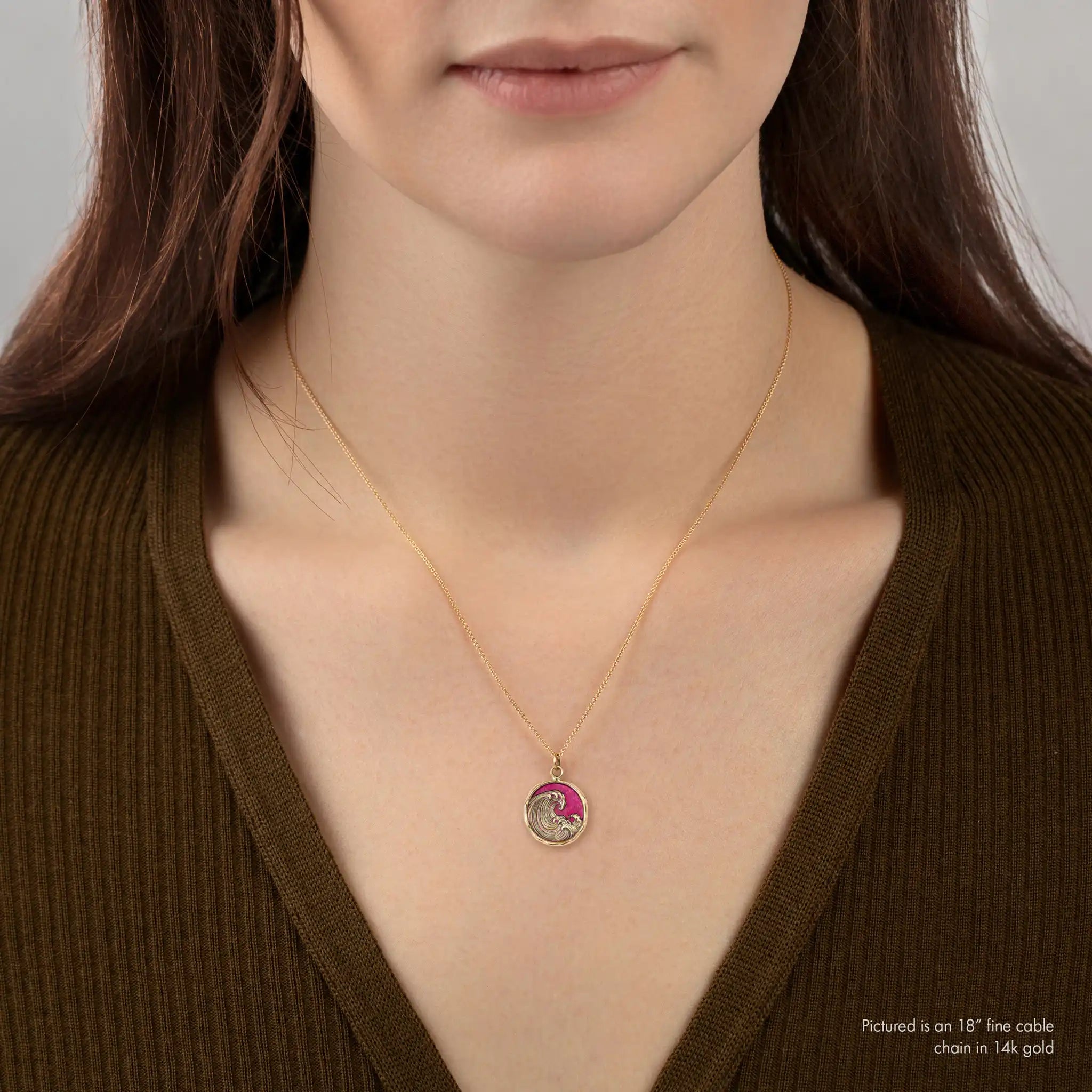 Wave 14K Gold Talisman - True Colors