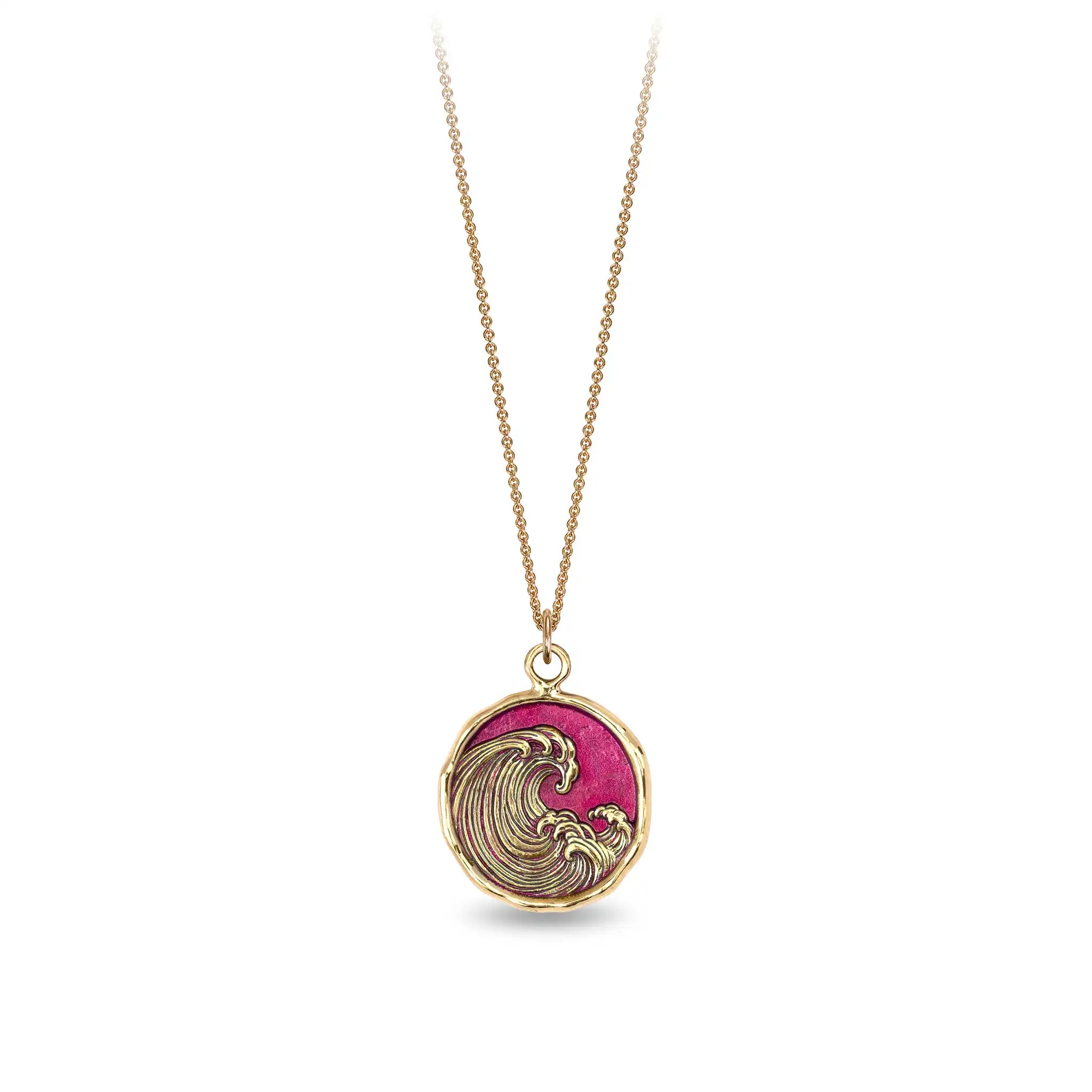 Wave 14K Gold Talisman - True Colors