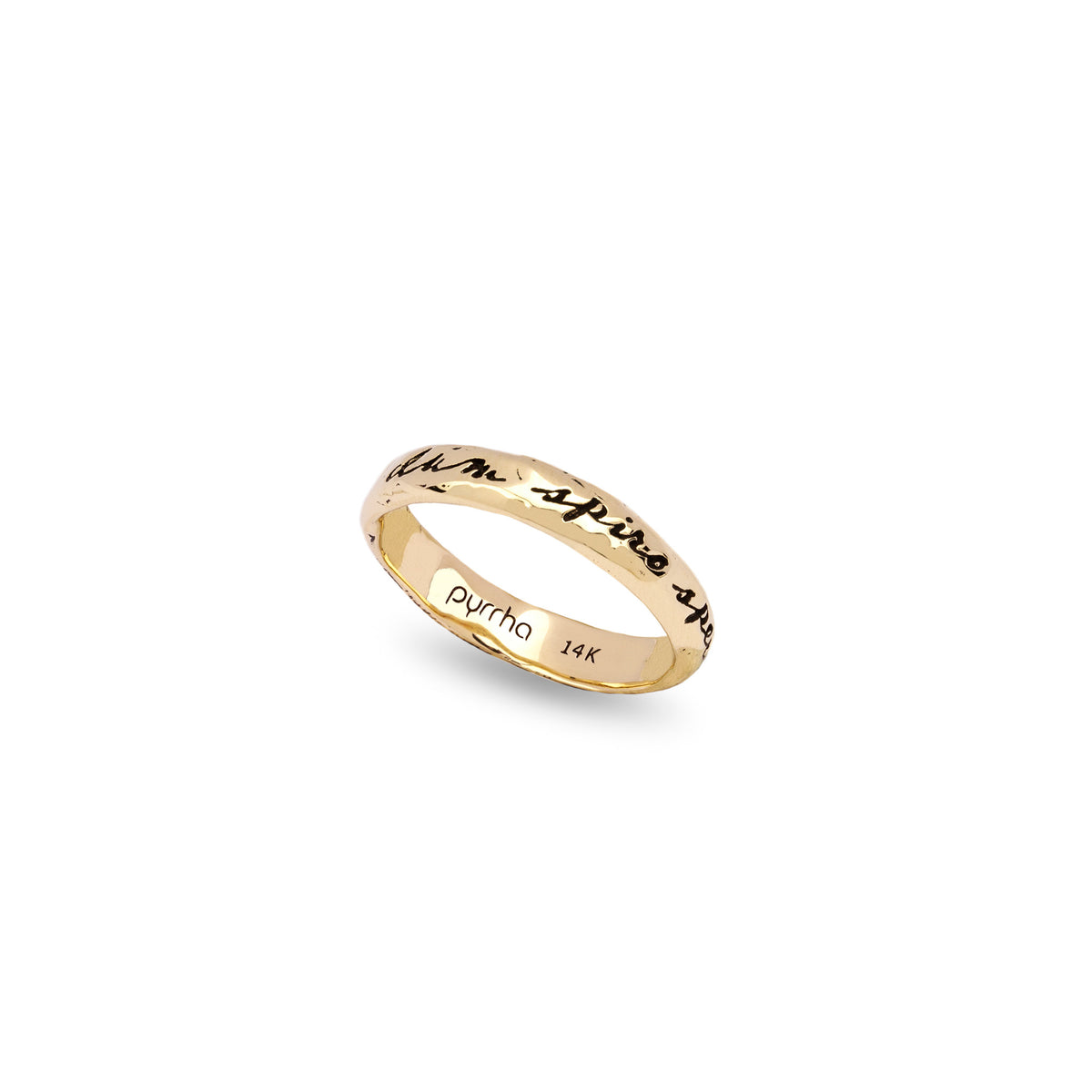 While I Breathe I Hope 14K Gold Poesy Ring
