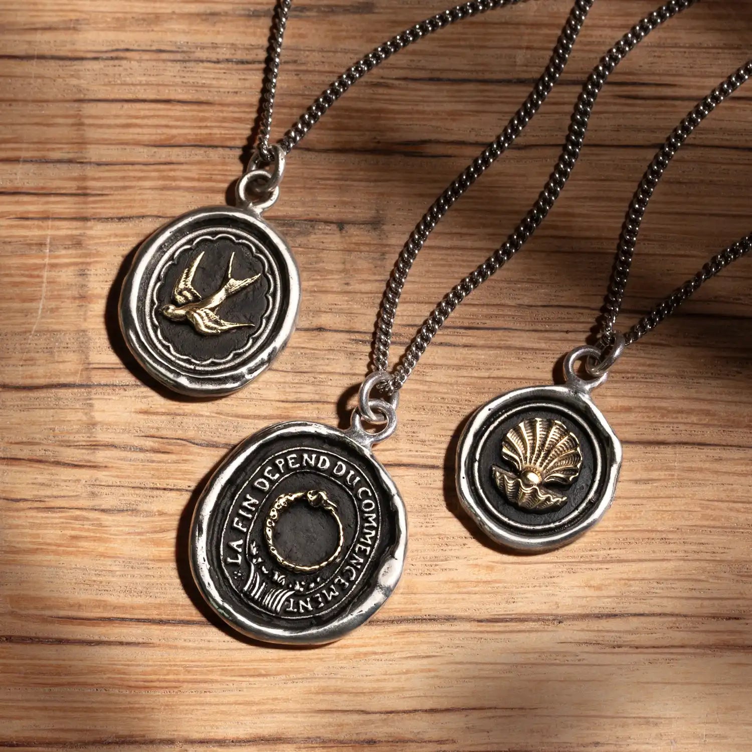 The World is Your Oyster 14K Gold on Silver Talisman