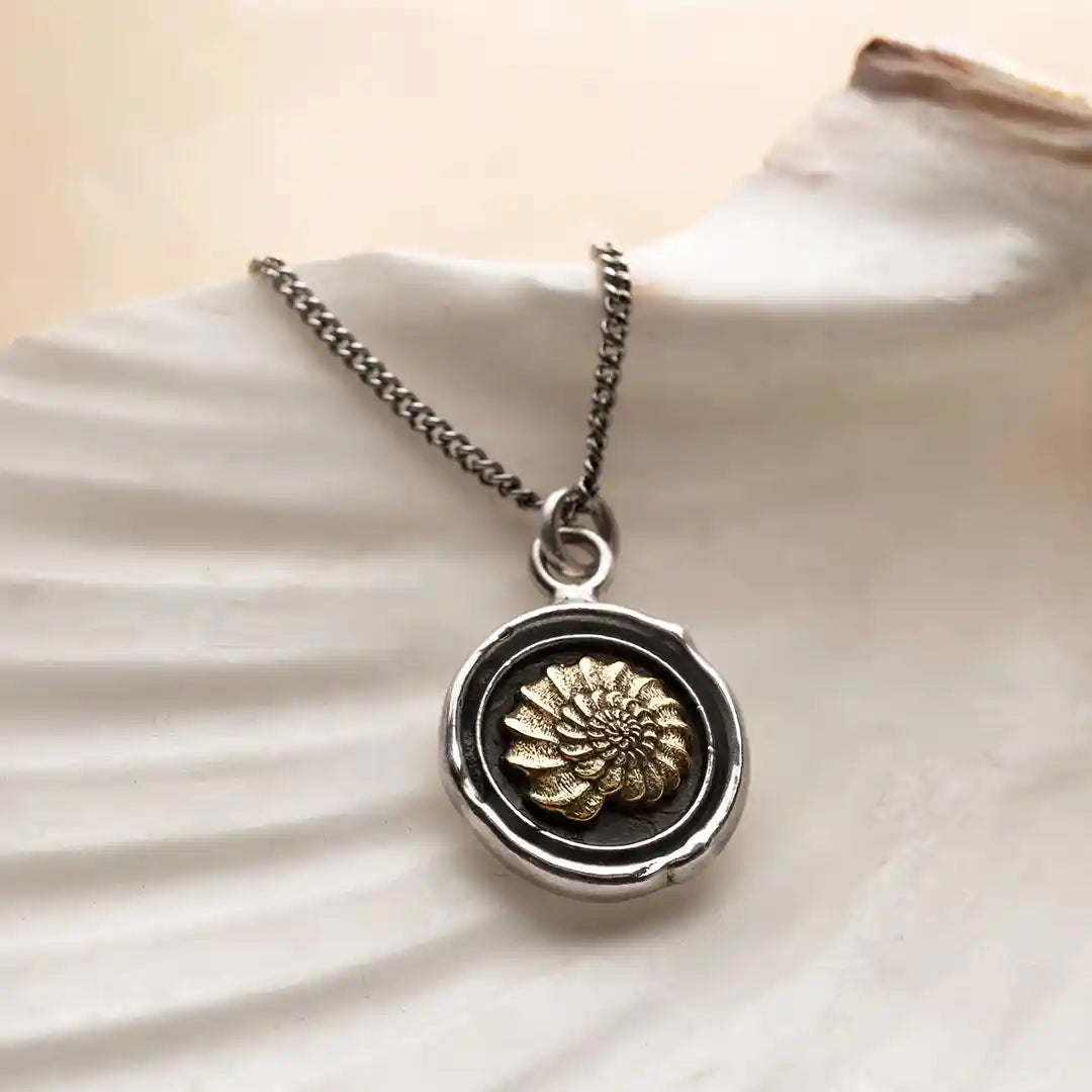 Becoming 14K Gold on Silver Talisman