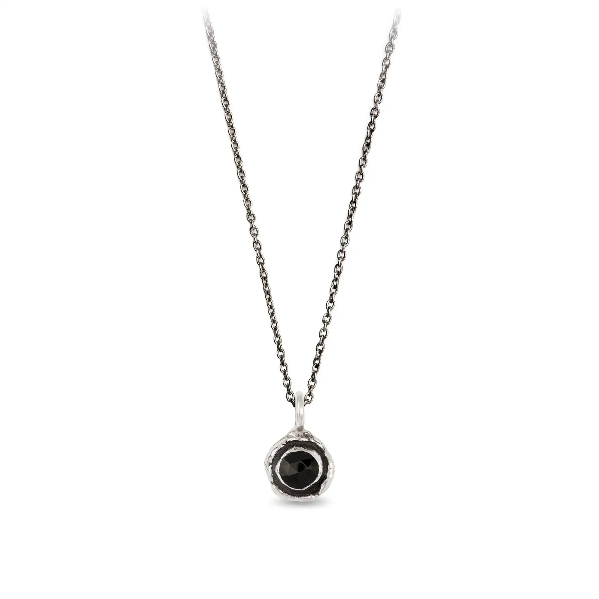 Black Onyx Faceted Stone Talisman Charm