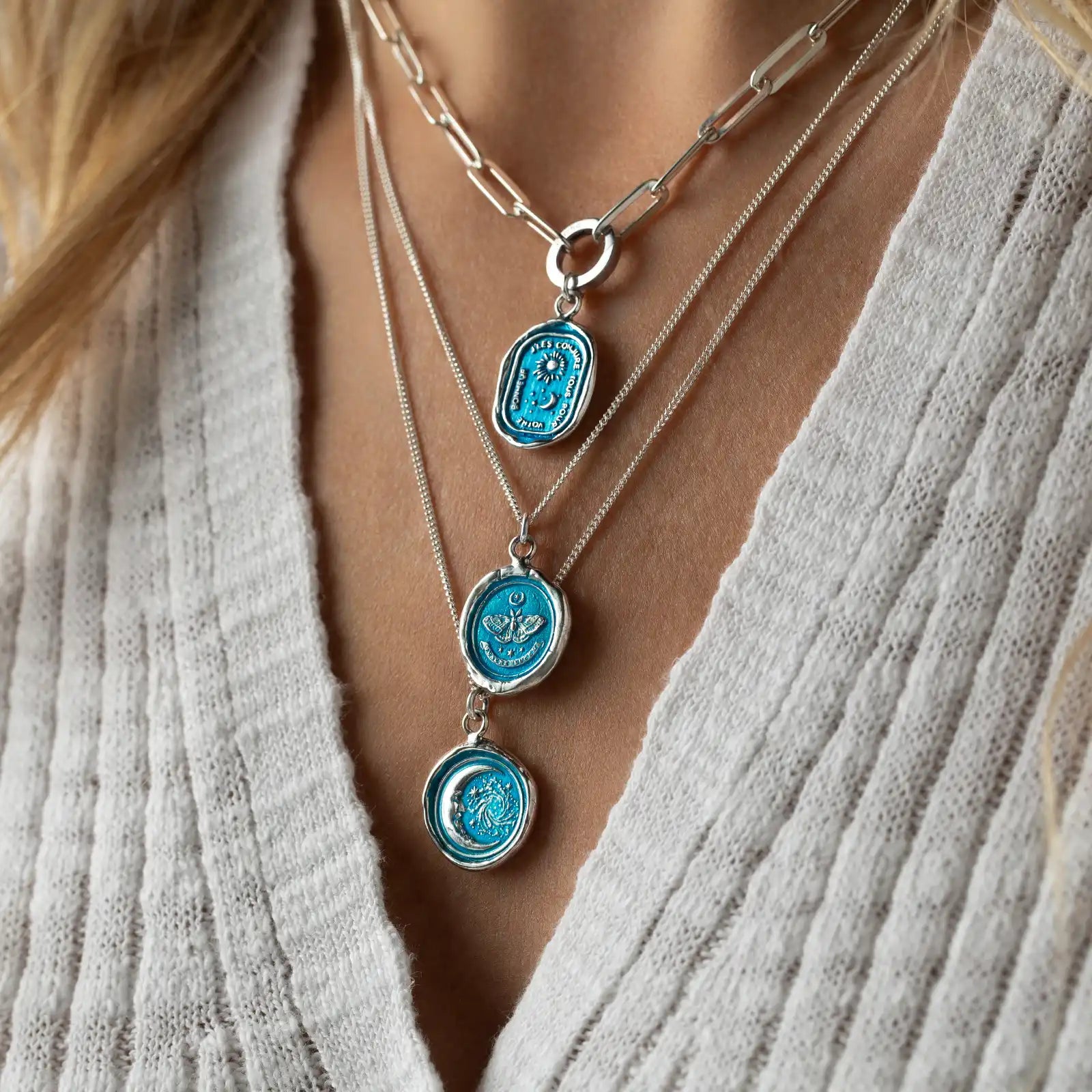 Everything For You Talisman - Capri Blue