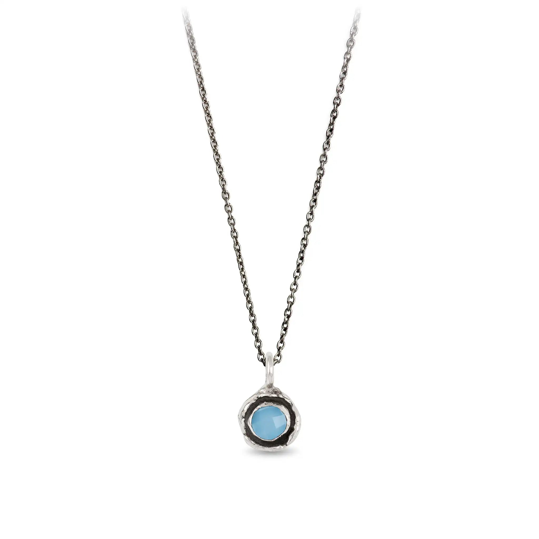 Chalcedony Faceted Stone Talisman Charm