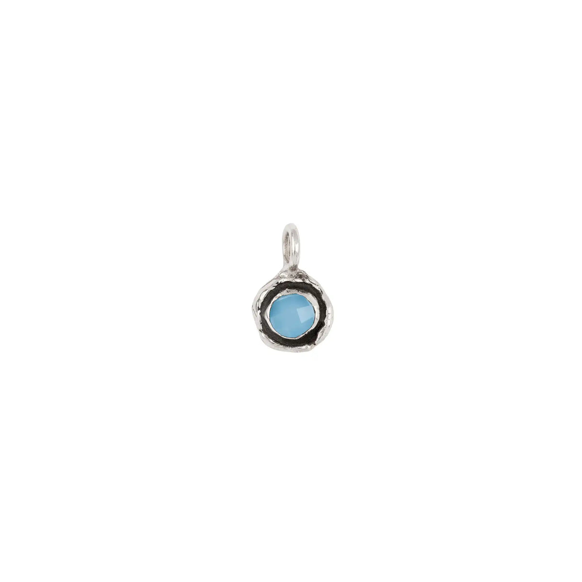 Chalcedony Faceted Stone Talisman Charm