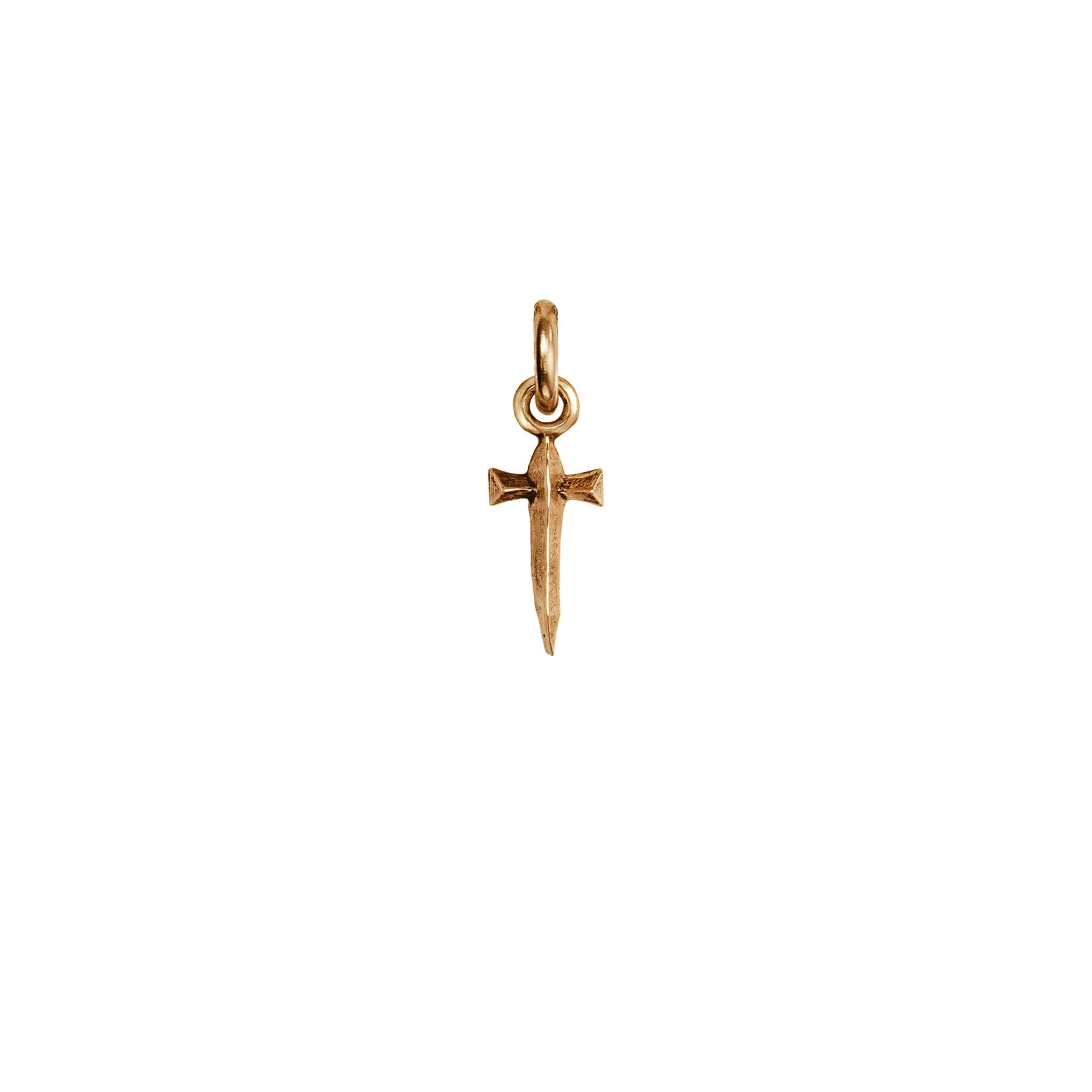 Dagger Symbol Charm - Bronze