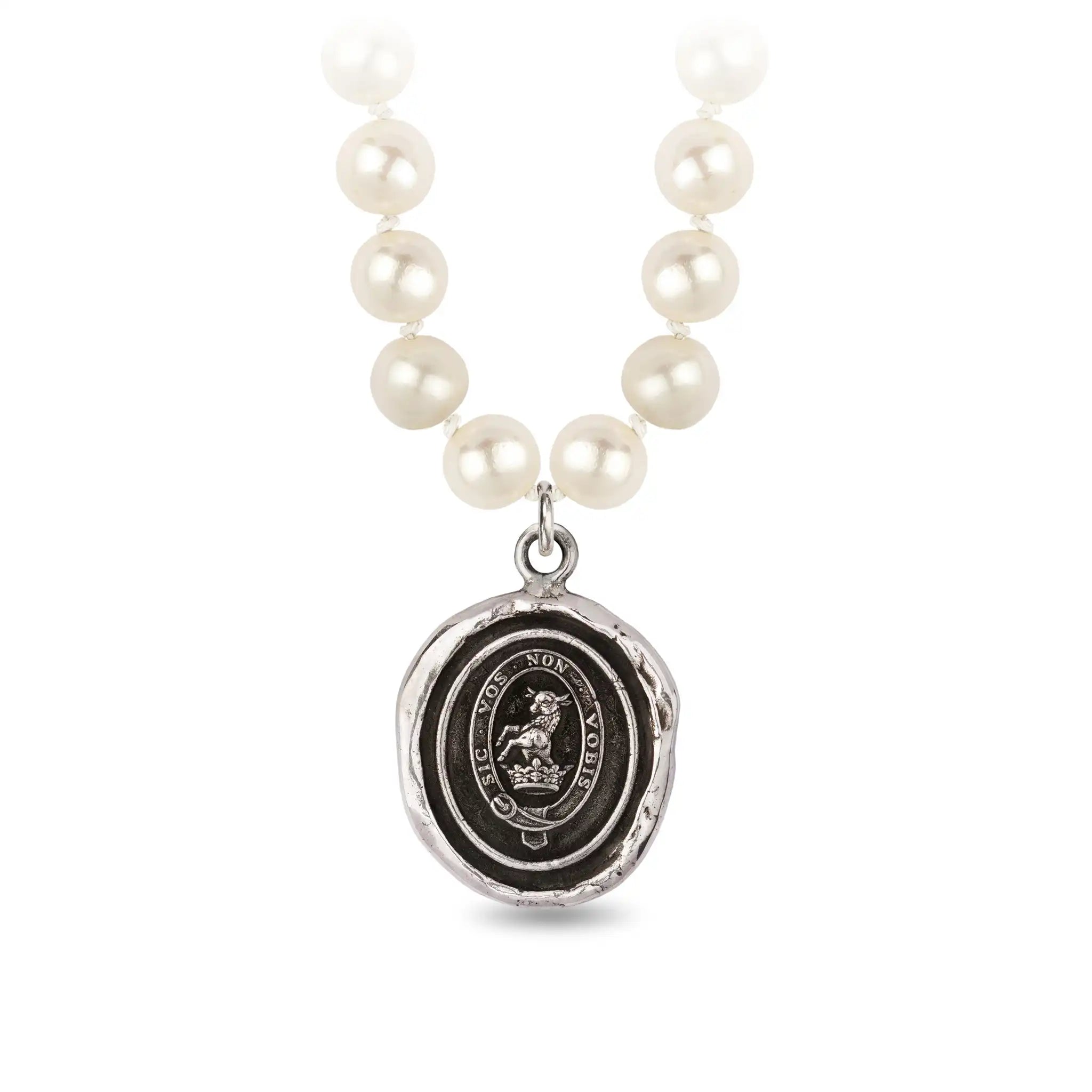 Devoted Father Freshwater Pearl Necklace - Ivory