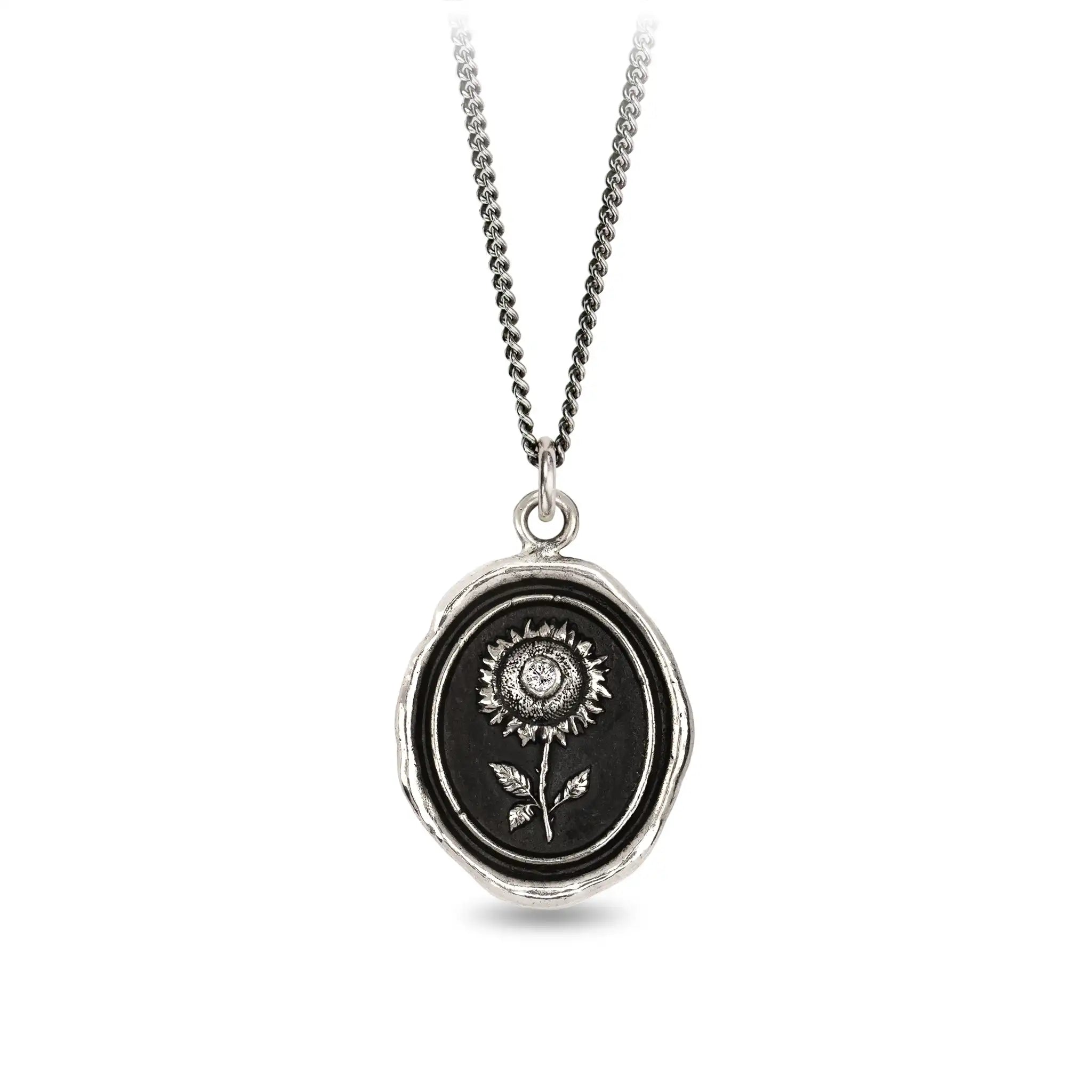 Sunflower Diamond Set Talisman