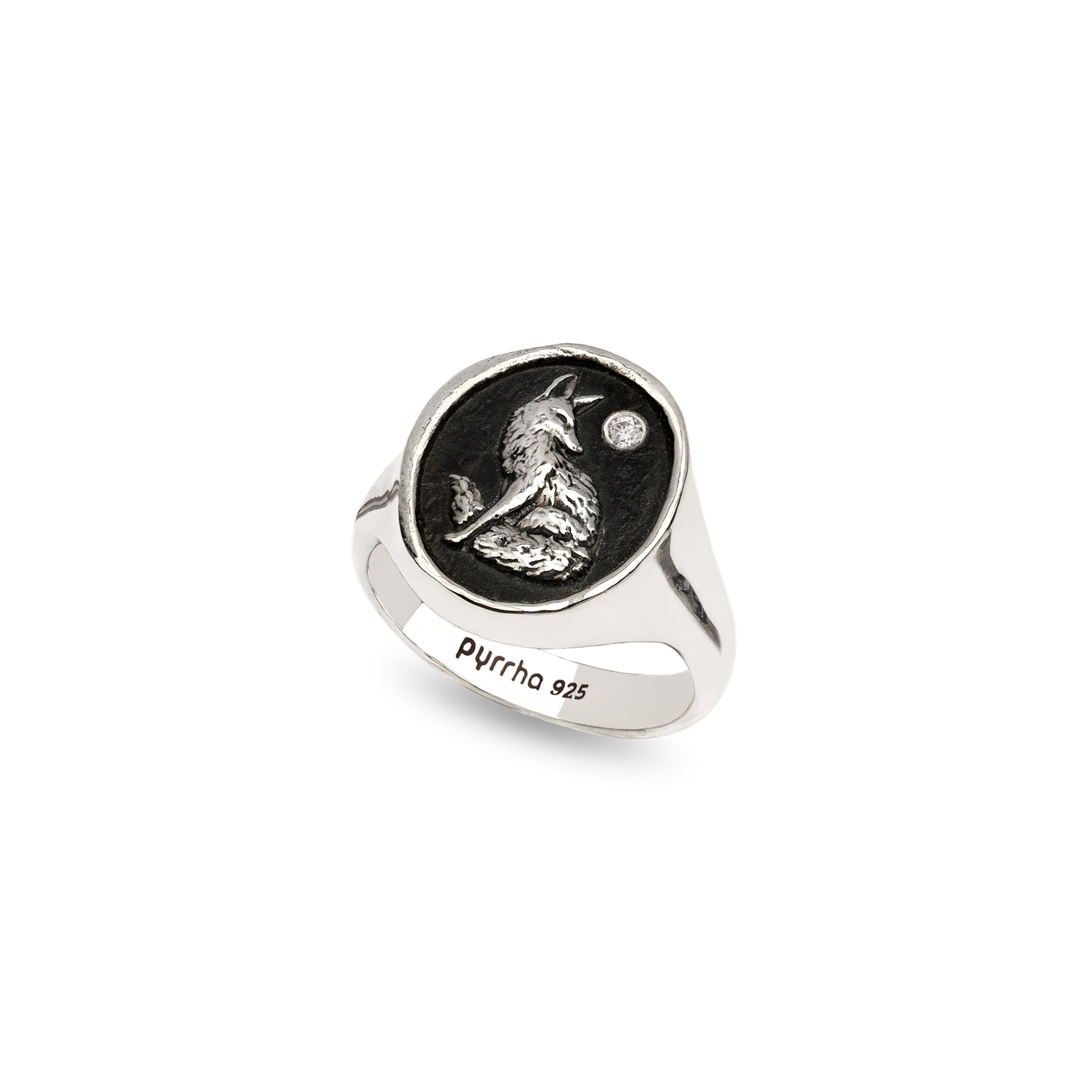 Trust in Yourself Diamond Set Signet Ring