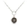 Moonstone Wrapped Stone Necklace with Talisman Clip