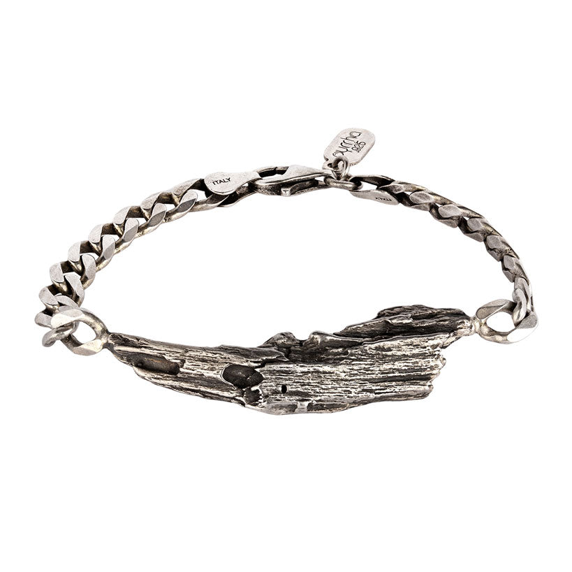 Driftwood Horn Wide ID Bracelet