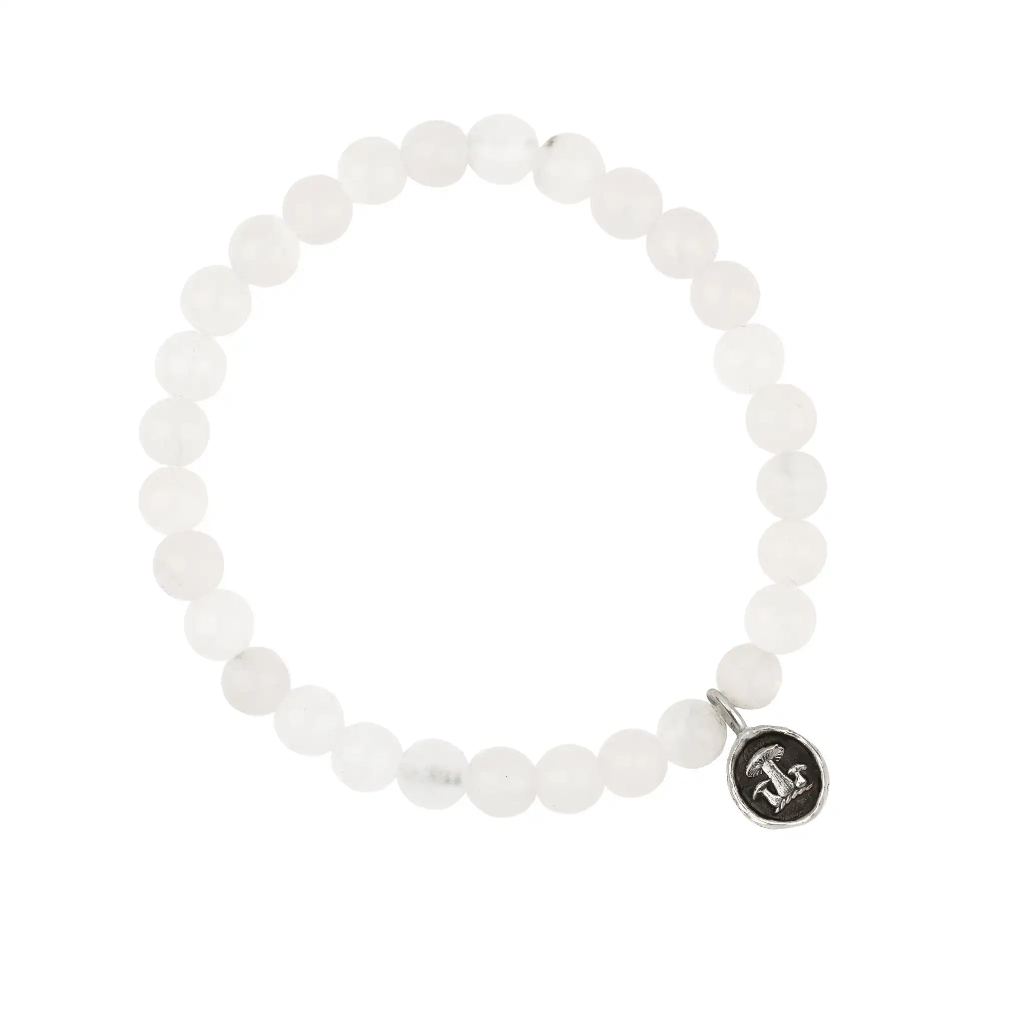 Earthy Appreciation Charm Stone Stretch Bracelet