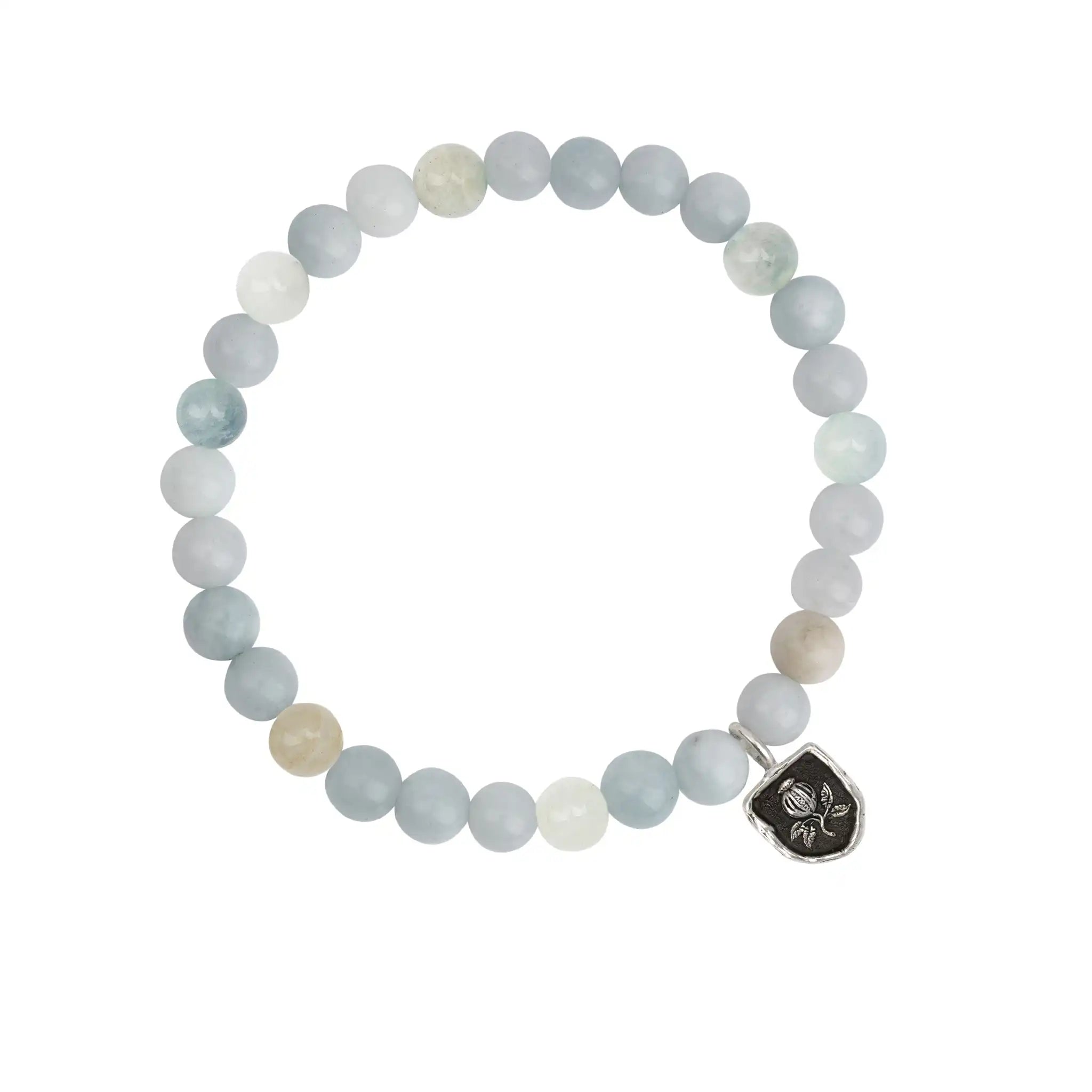 Full of Life Appreciation Charm Stone Stretch Bracelet