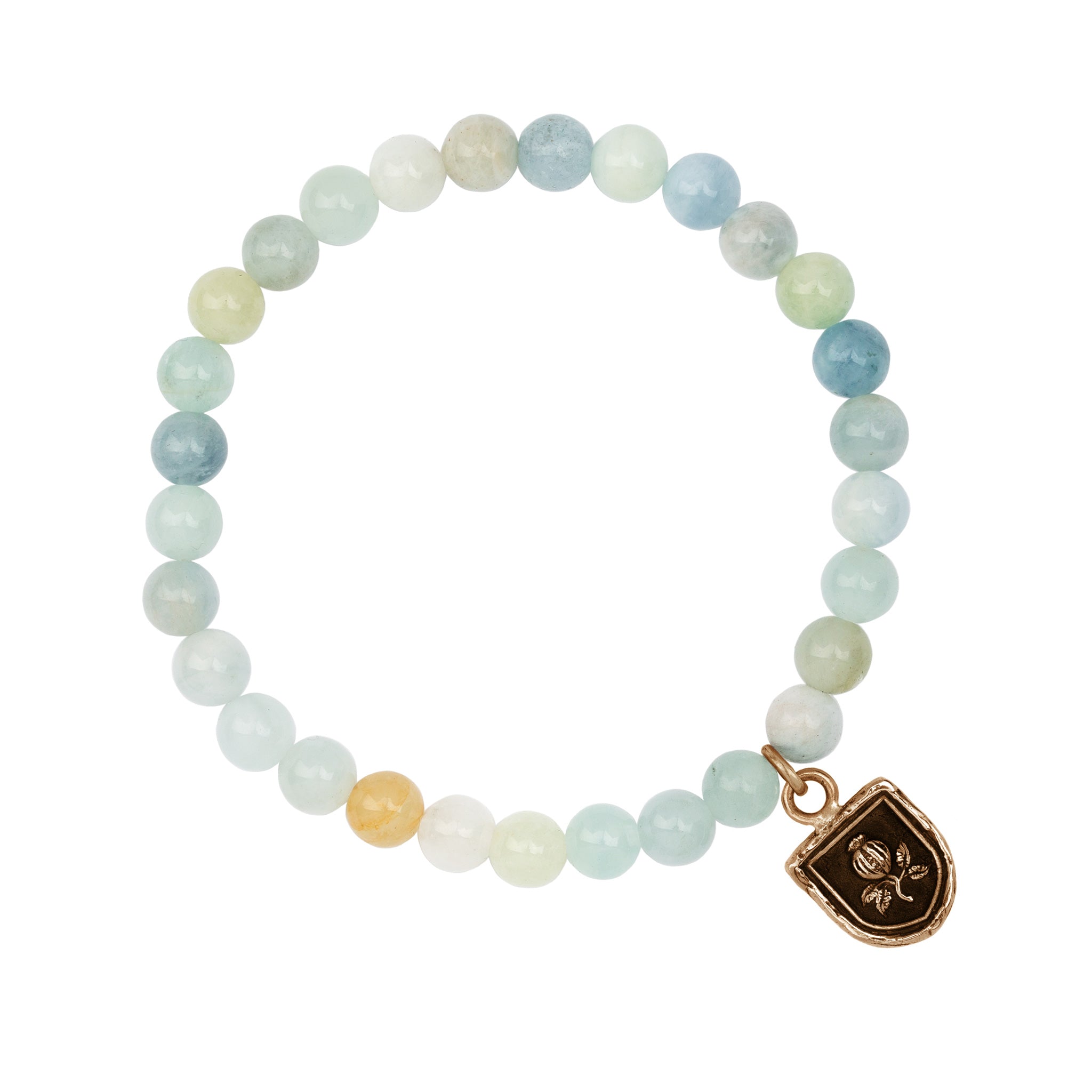 Full of Life Appreciation Talisman Stretch Stone Bracelet