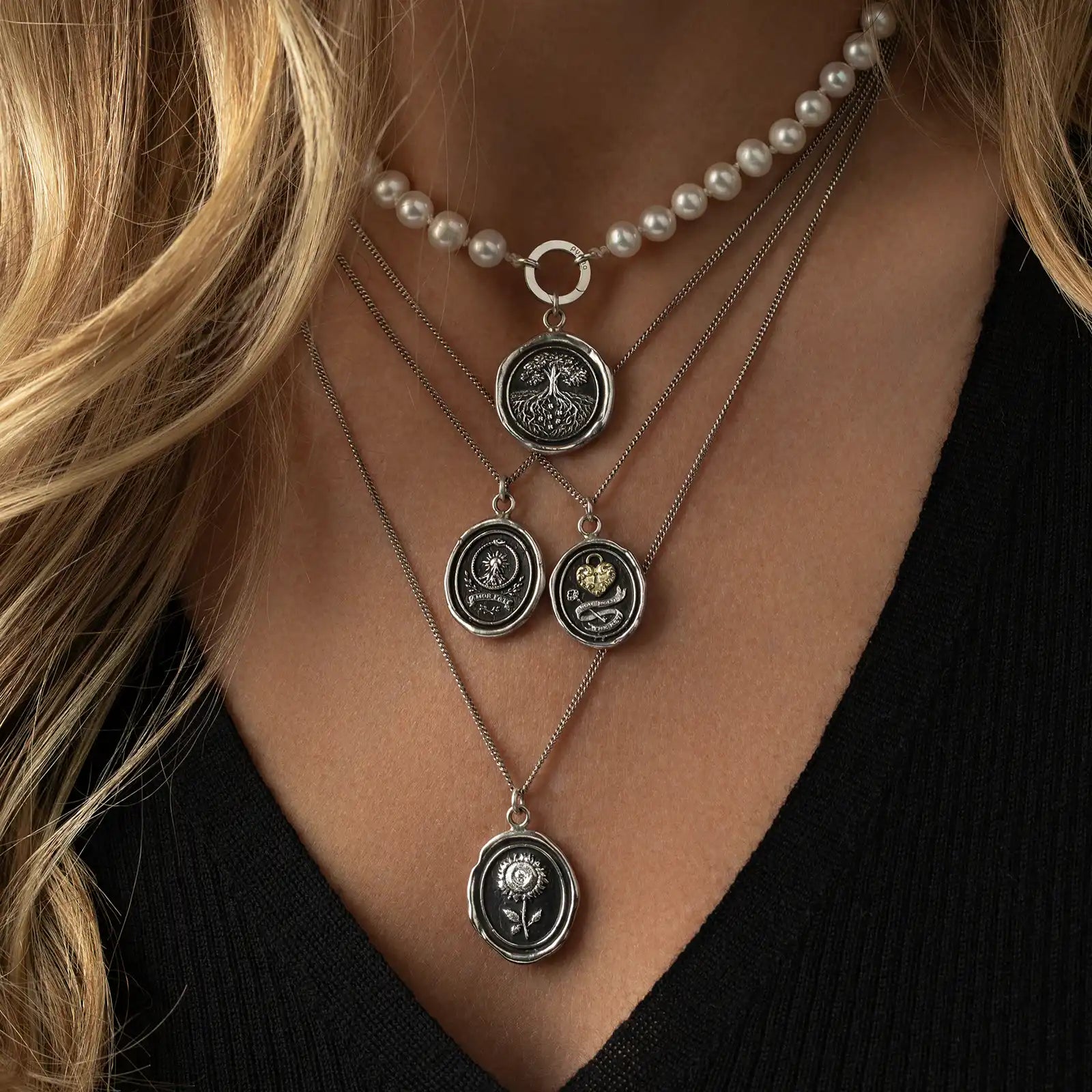 You Hold the Key 14K Gold on Silver Talisman