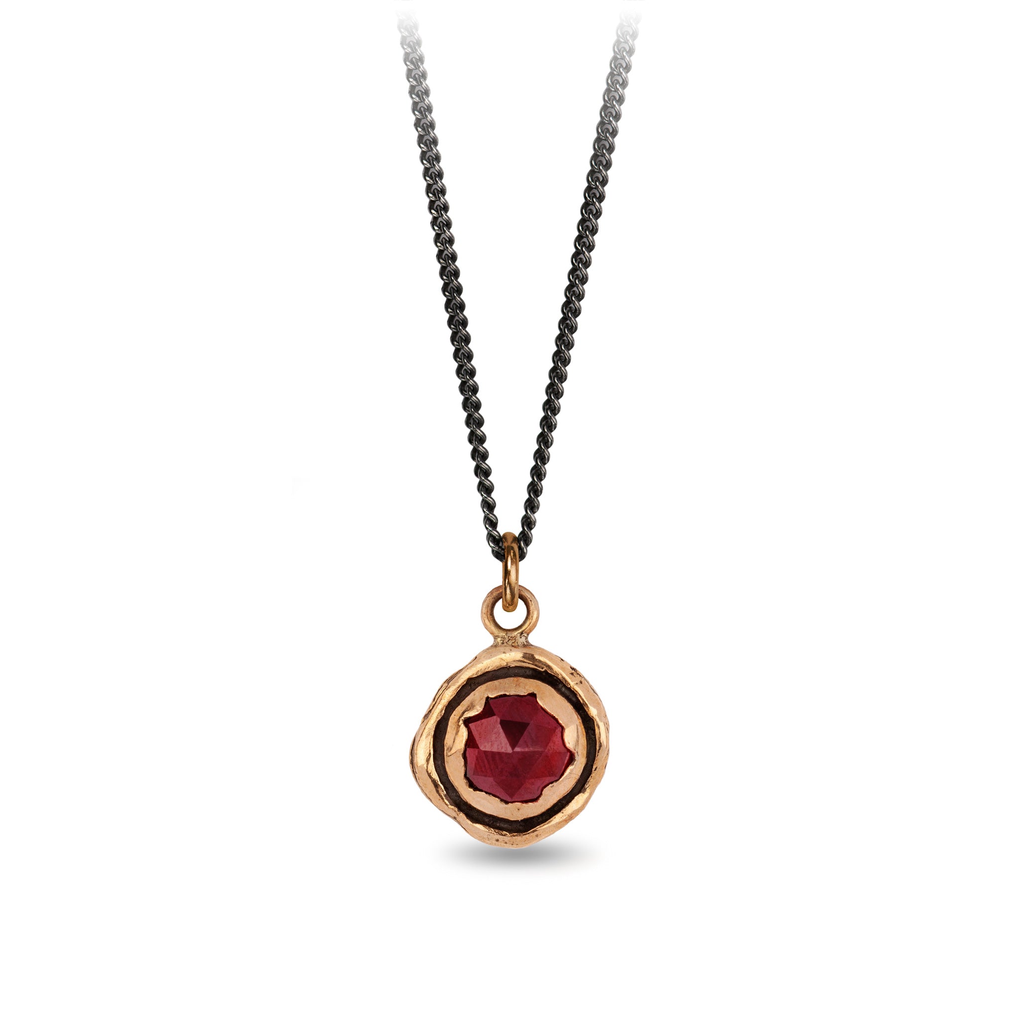 Garnet Faceted Stone Talisman