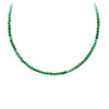 Green Onyx Faceted Stone Choker with Talisman Clip
