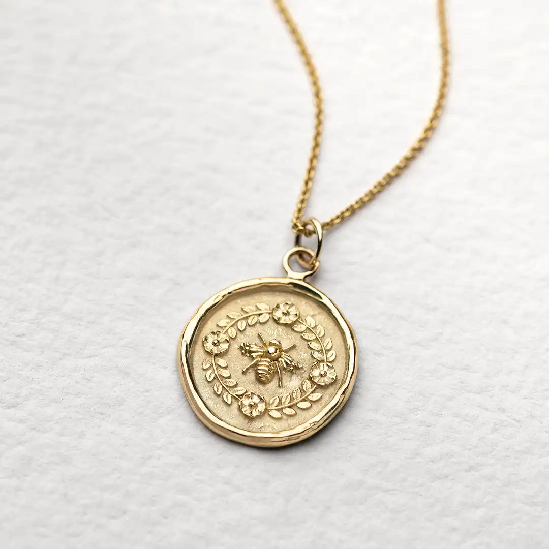 Honeybee 14K Gold Talisman - Unveiled