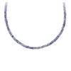 Iolite Faceted Stone Choker with Talisman Clip