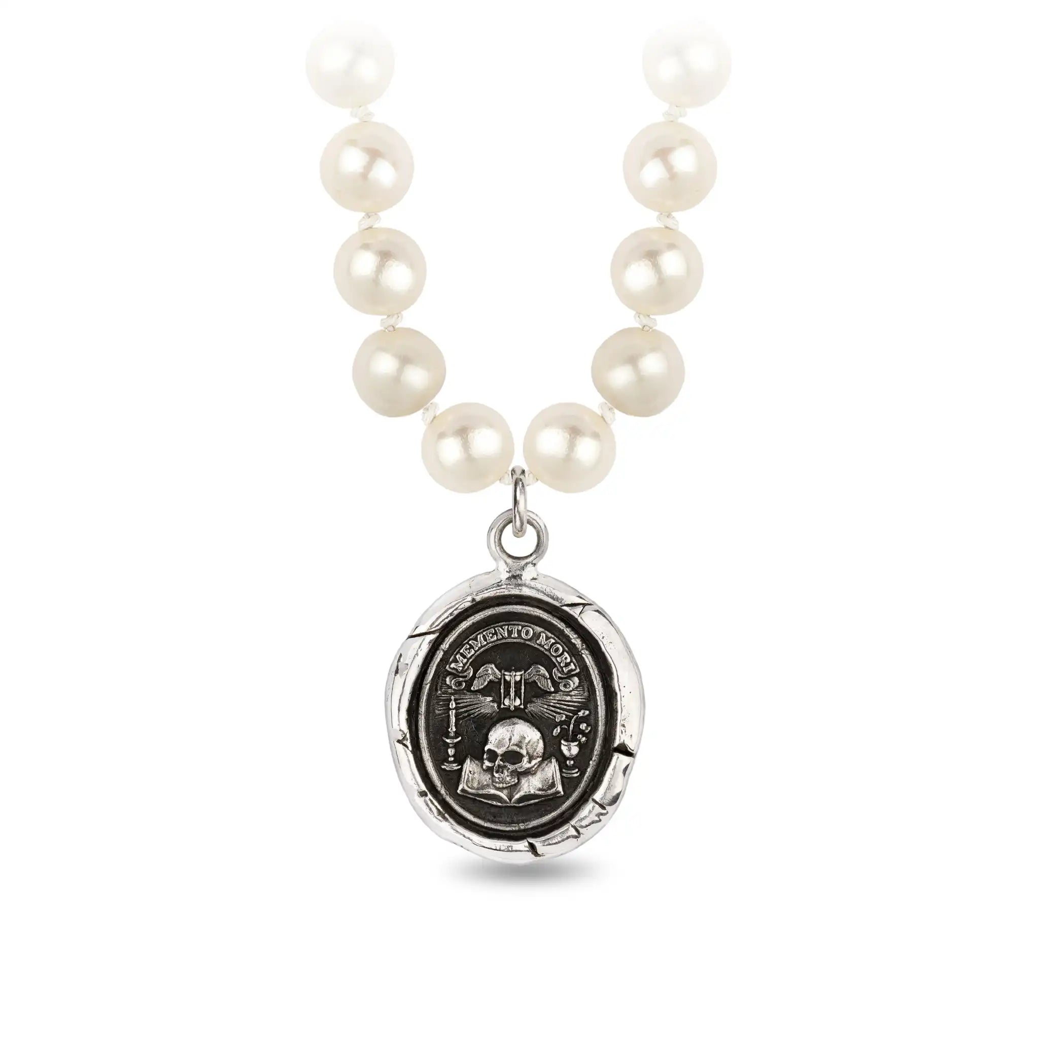 Memento Mori Freshwater Pearl Necklace - Ivory