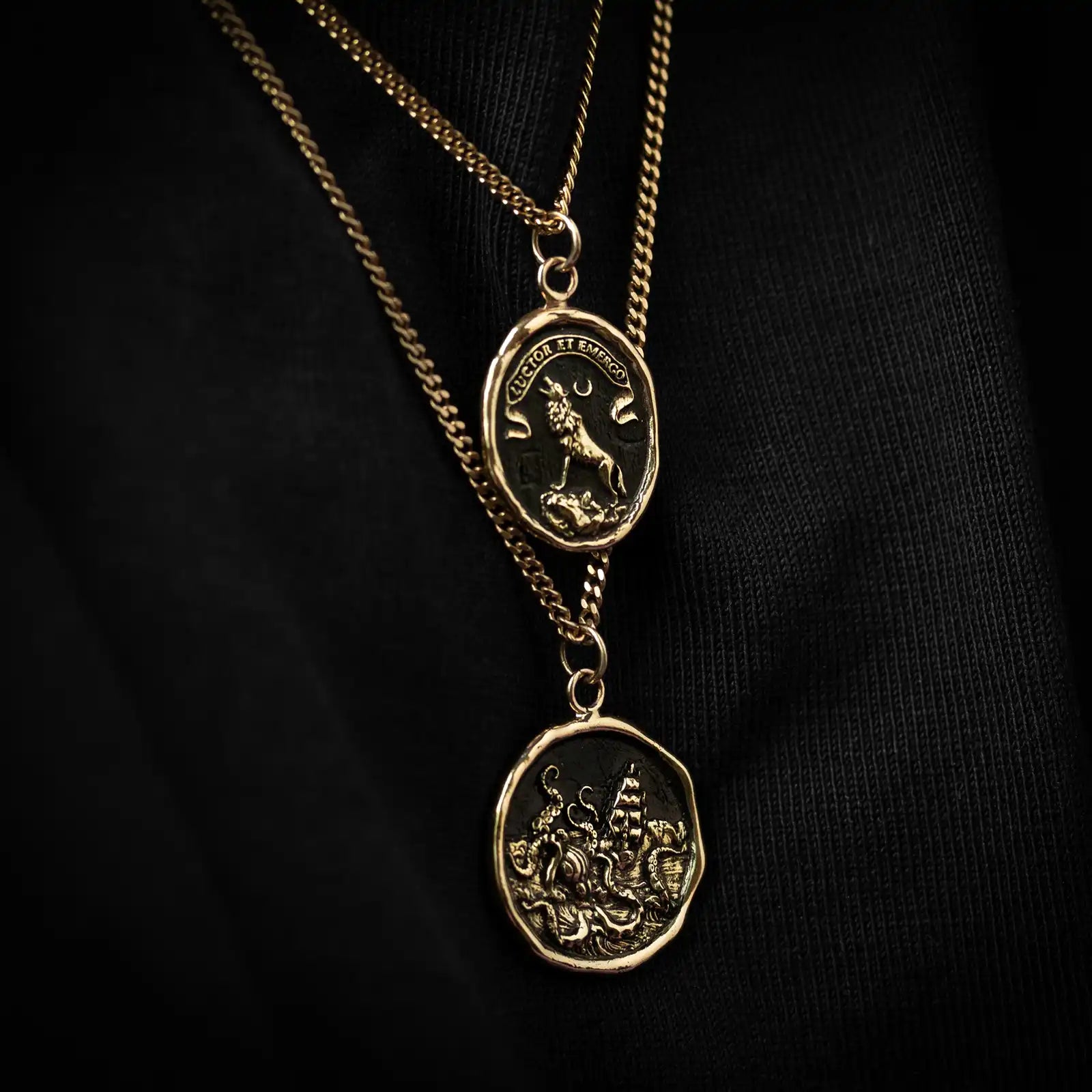 Struggle and Emerge 14K Gold Talisman