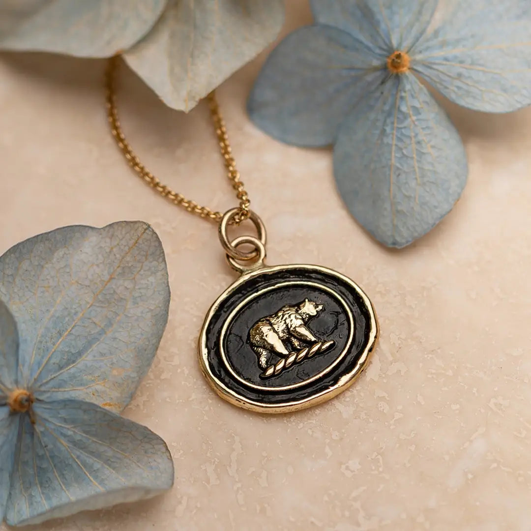 Mother Bear 14K Gold Talisman