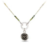 Tourmaline Faceted Stone Choker with Talisman Clip