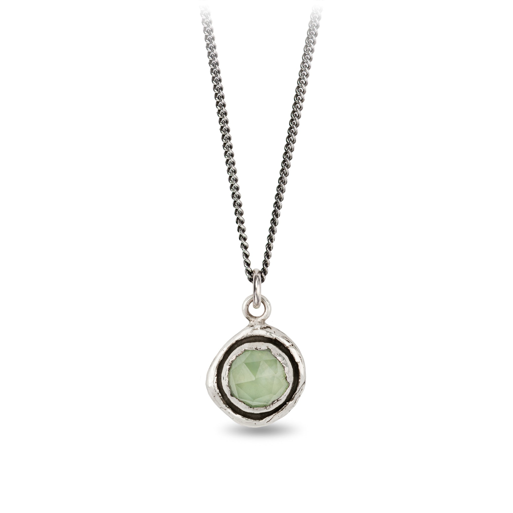 Prehnite Faceted Stone Talisman